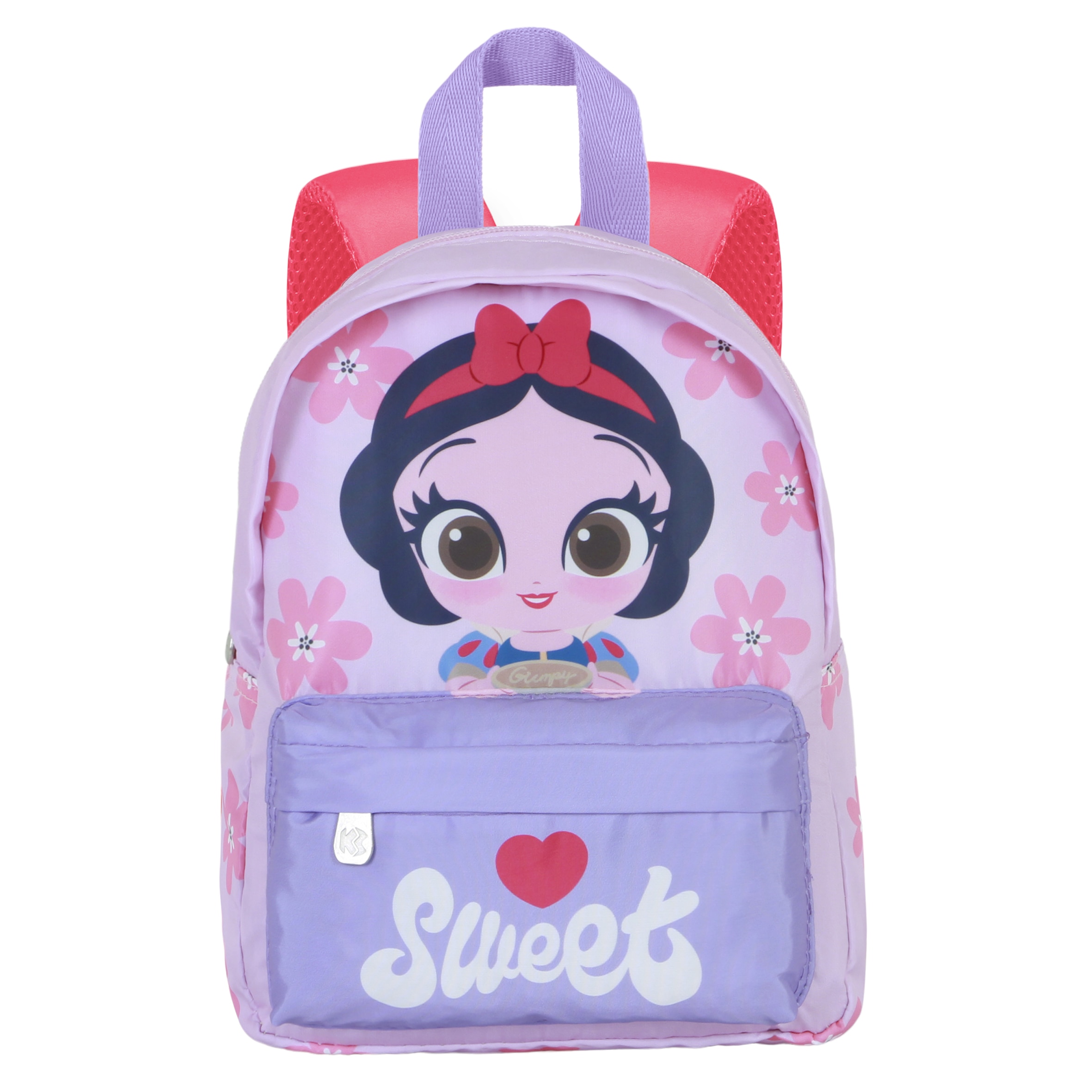 Mochila preescolar joy Blancanieves pie Disney Karactermania lila 2
