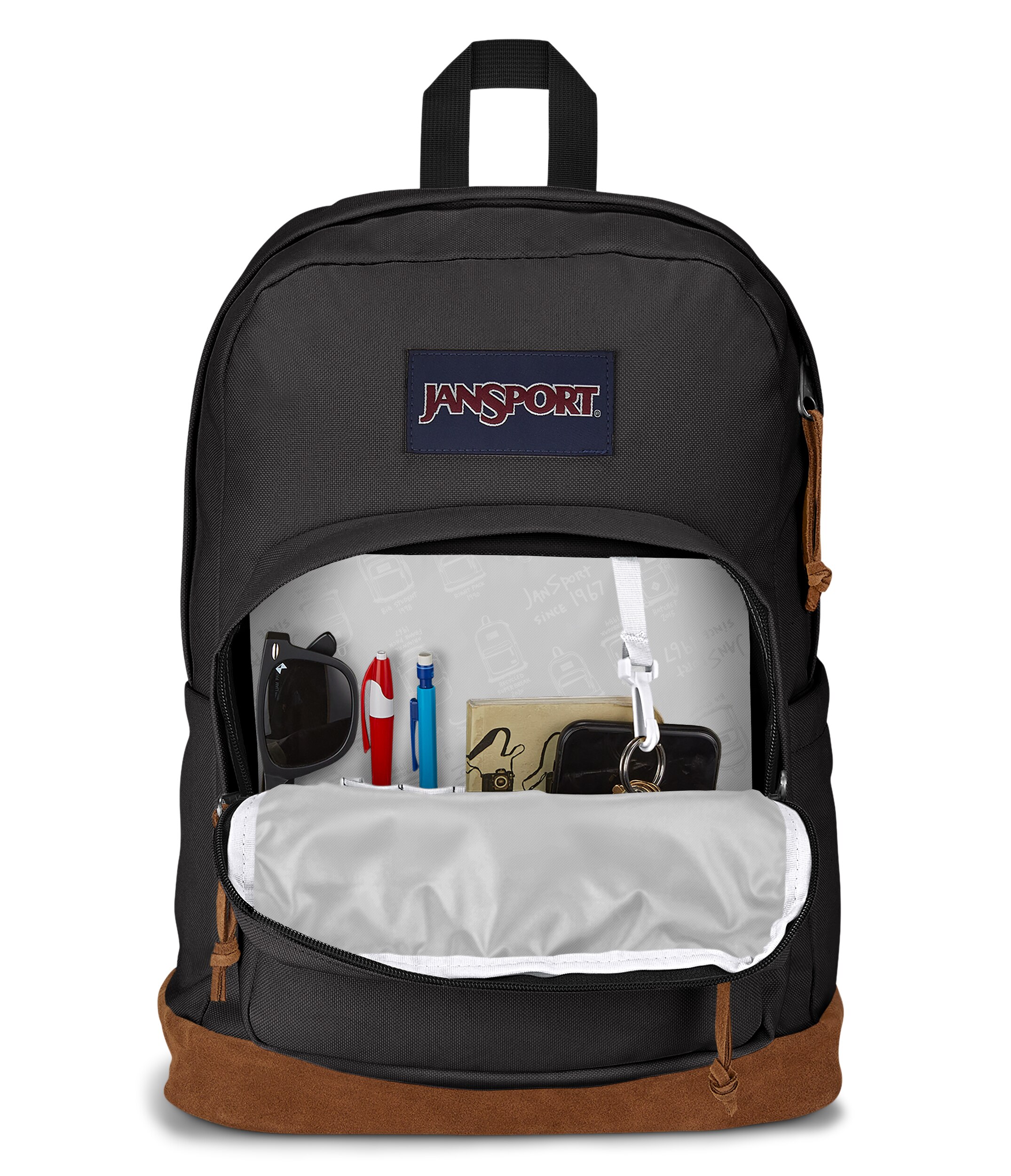 Mochila Juvenil y Funcional Right Pack Jansport Negra 7
