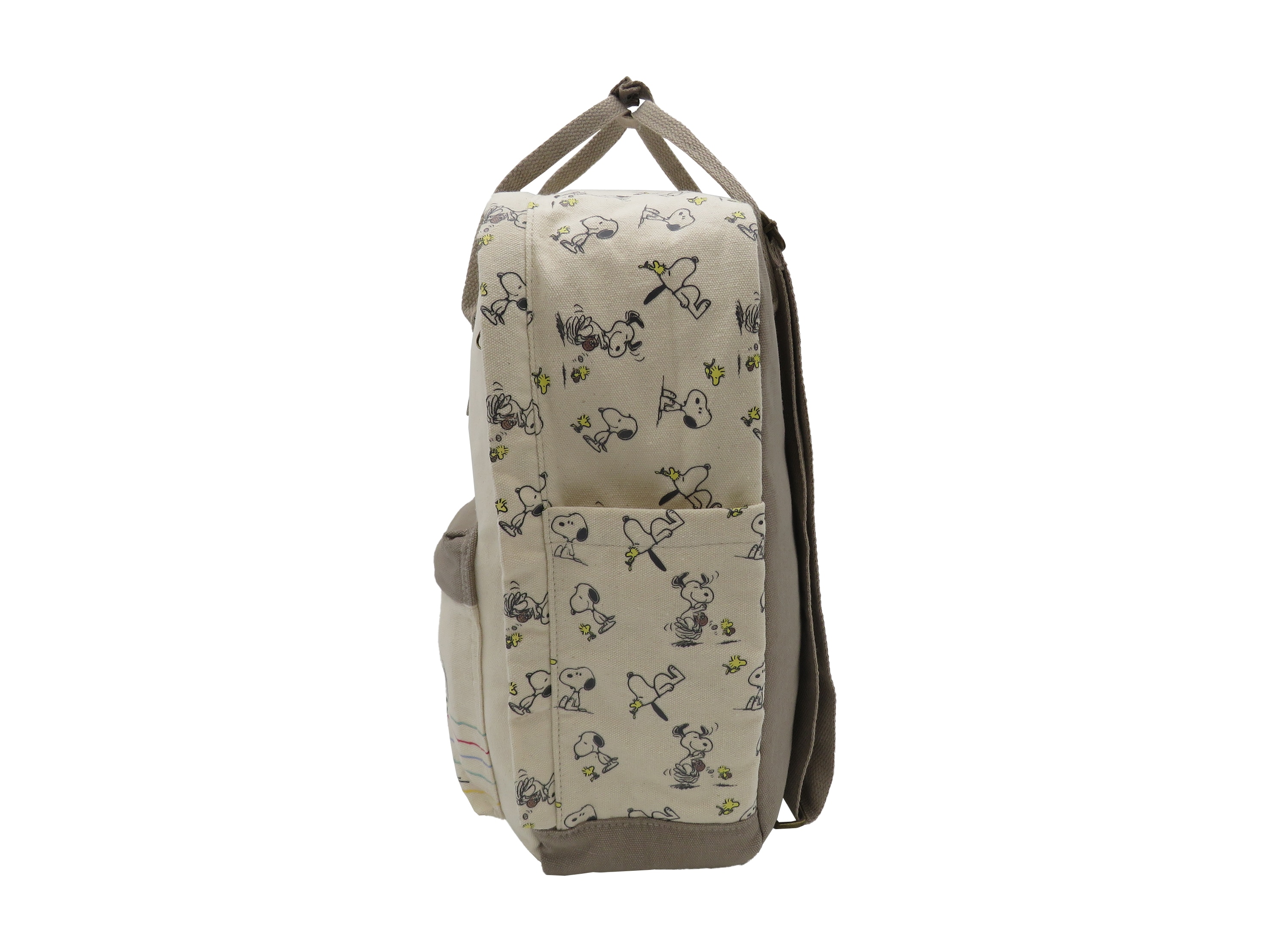 Mochila Fashion Snoopy Bege-4