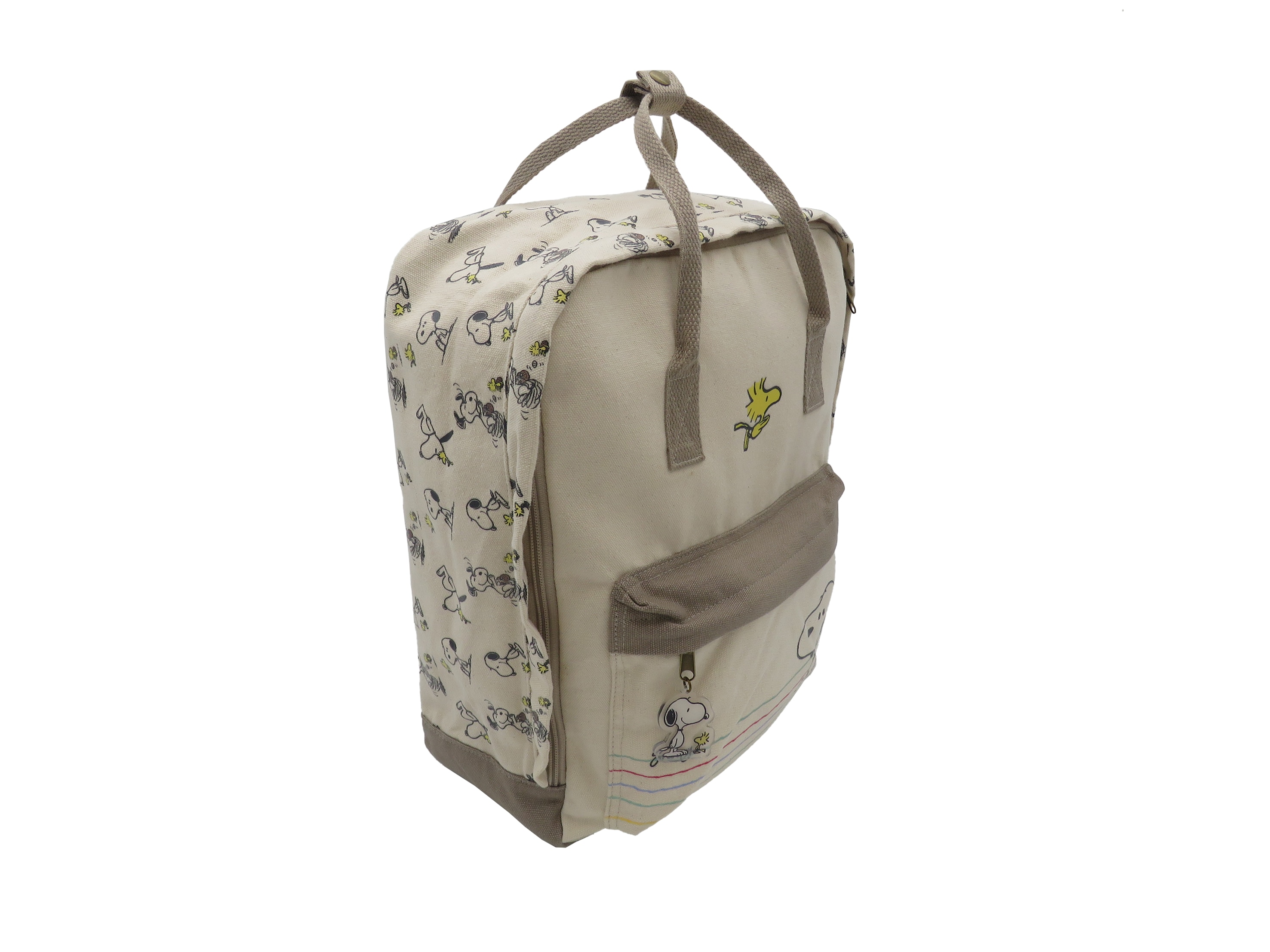 Mochila Fashion Snoopy Bege-5
