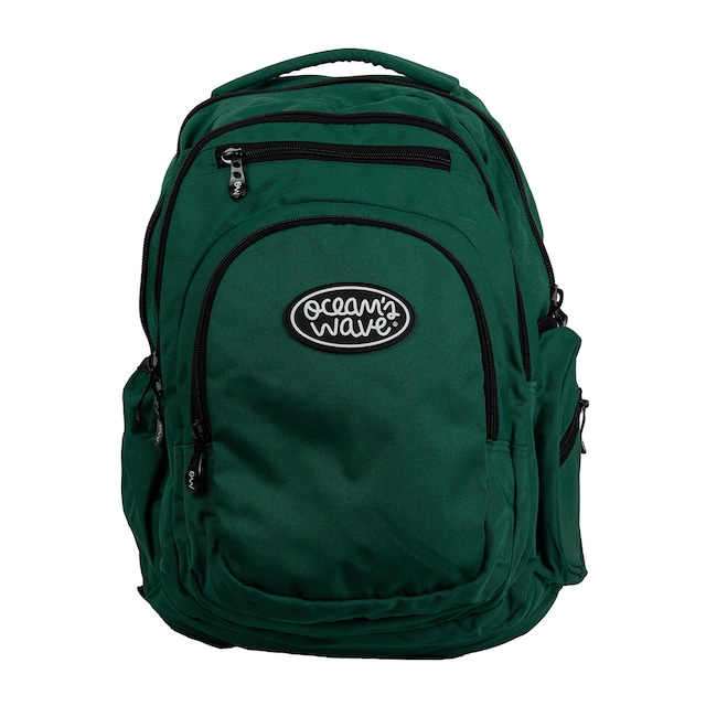 Imagen 0 de Mochila Multizipper Verde lisa Ocean's Wave