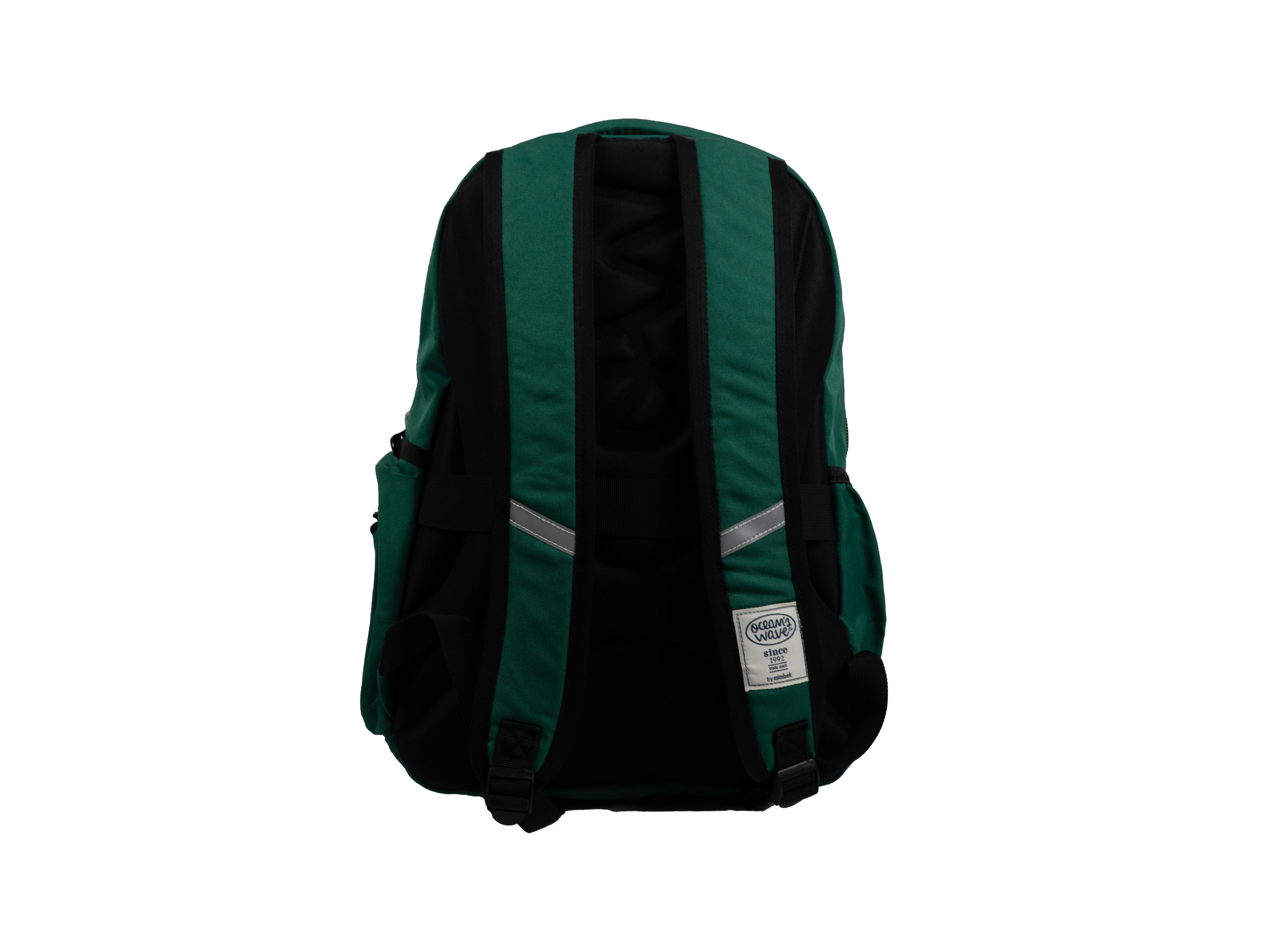 Mochila Multizipper Verde lisa Ocean's Wave Verde-3