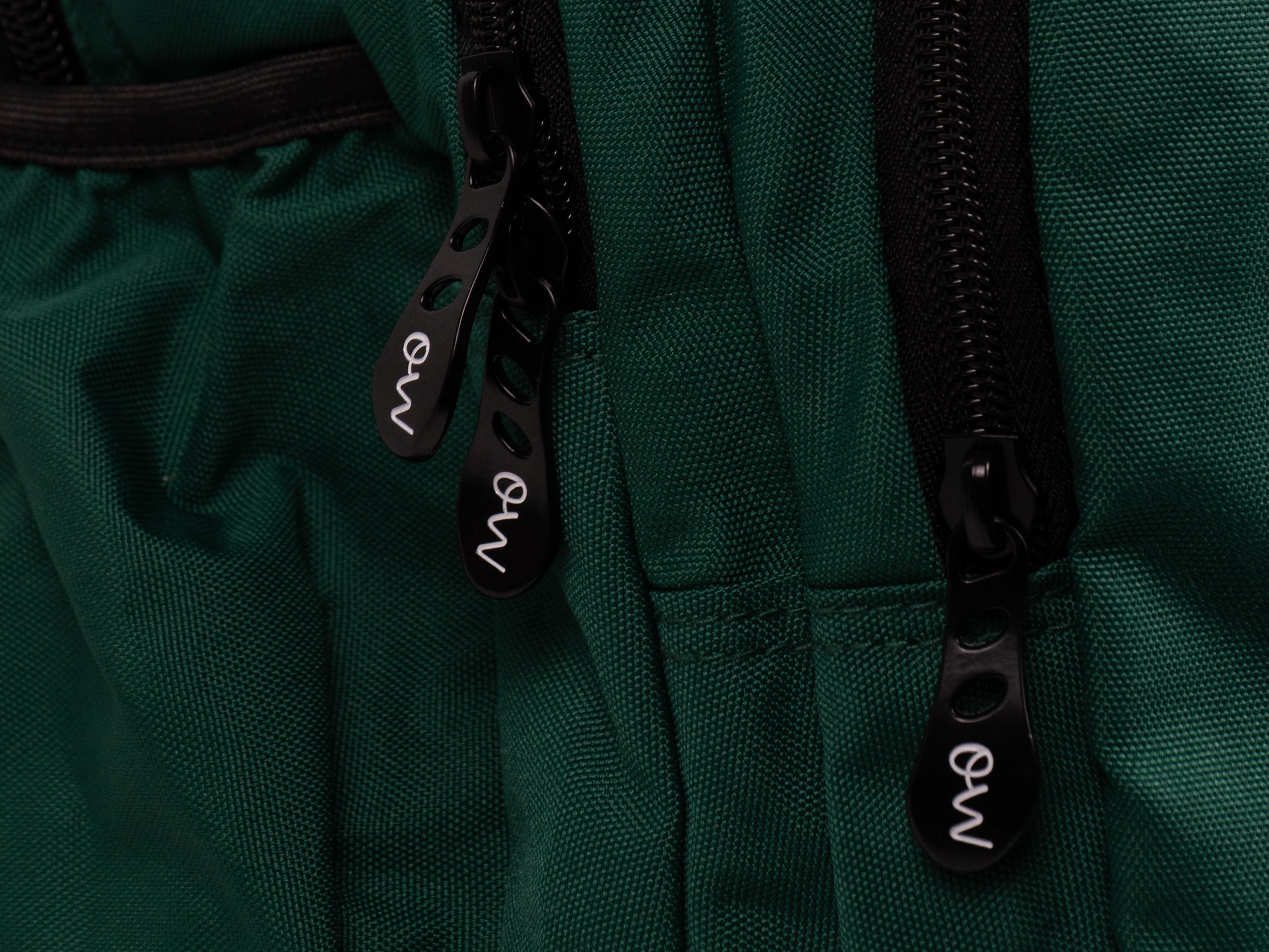 Mochila Multizipper Verde lisa Ocean's Wave Verde-5