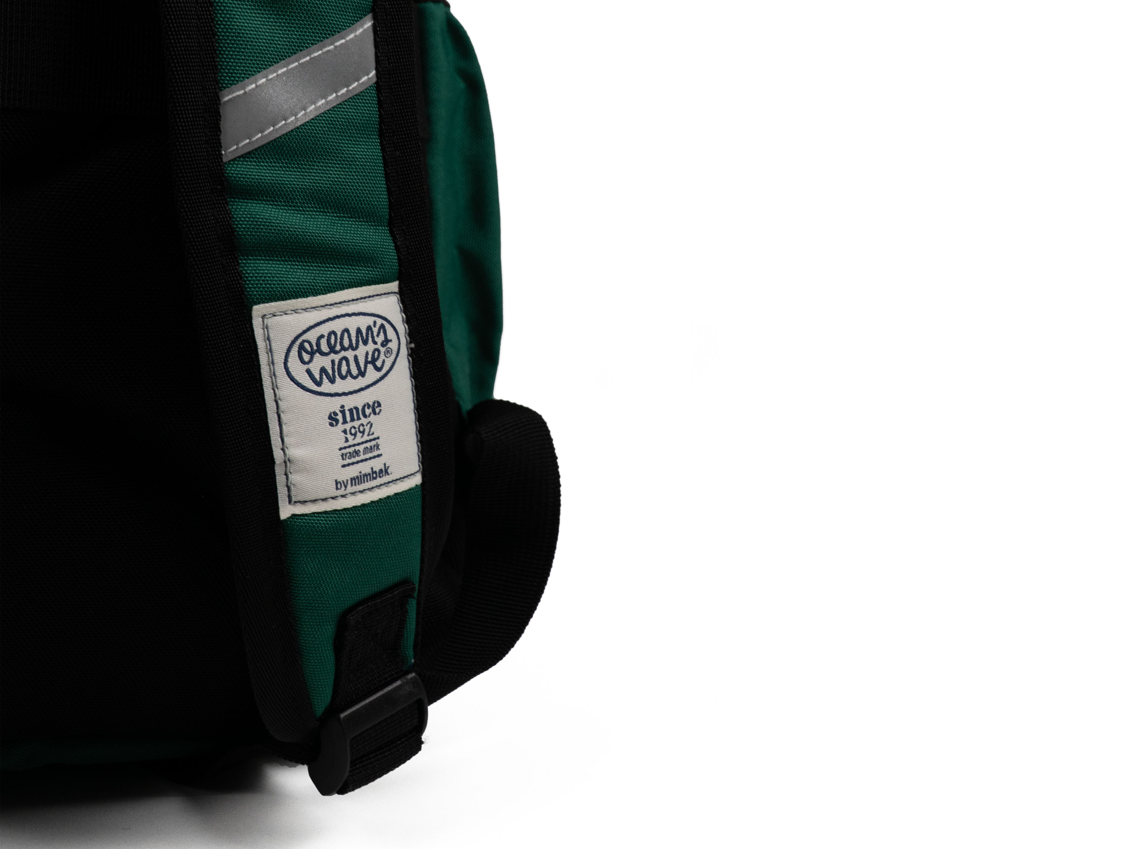 Mochila Multizipper Verde lisa Ocean's Wave Verde-7