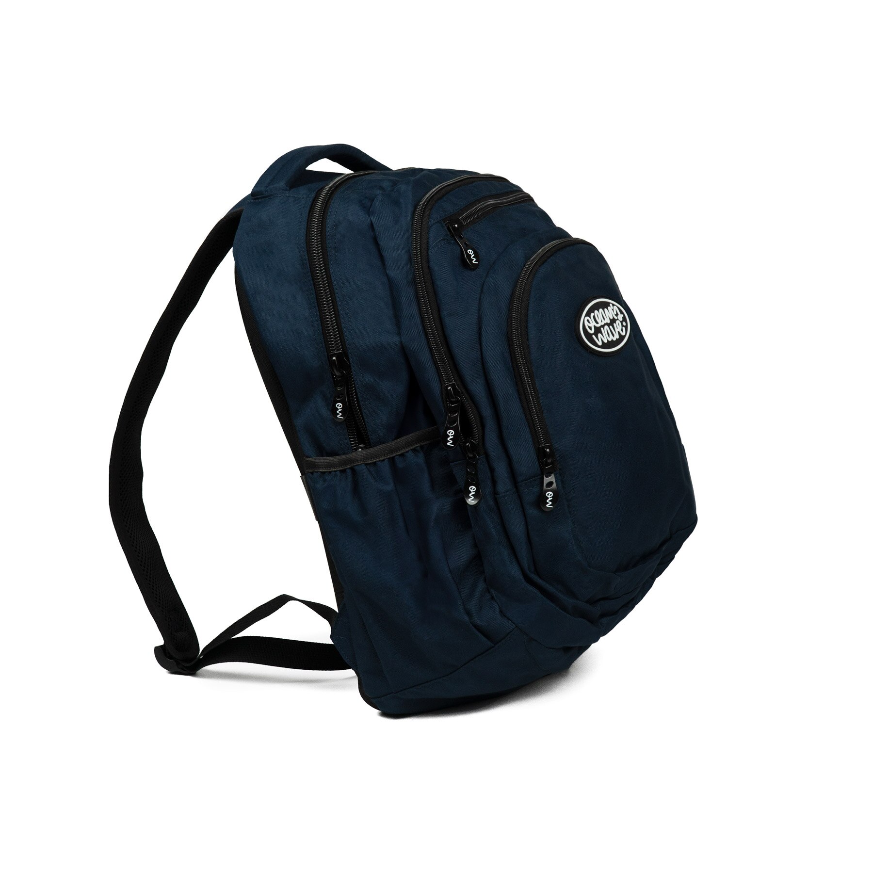 Mochila Multizipper Azul lisa Ocean's Wave Azul-2