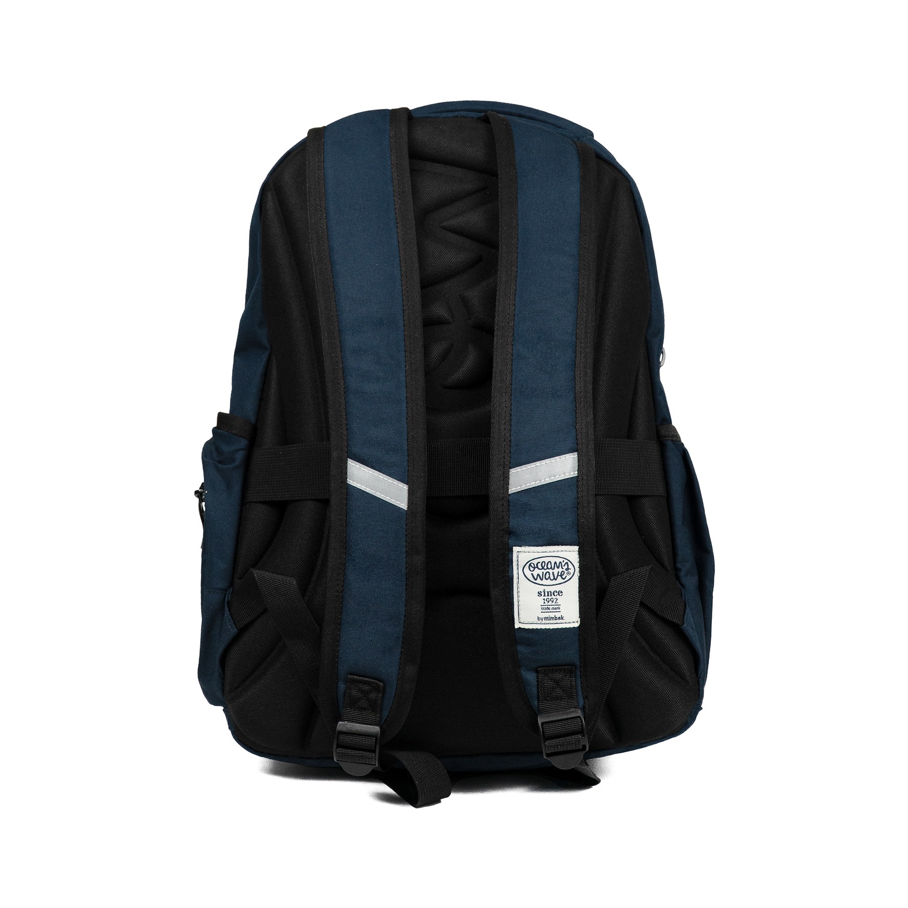 Mochila Multizipper Azul lisa Ocean's Wave Azul-3