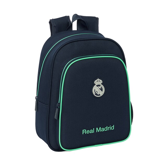 Imagen 0 de Mochila infantil adaptable a carro Real Madrid azul marino