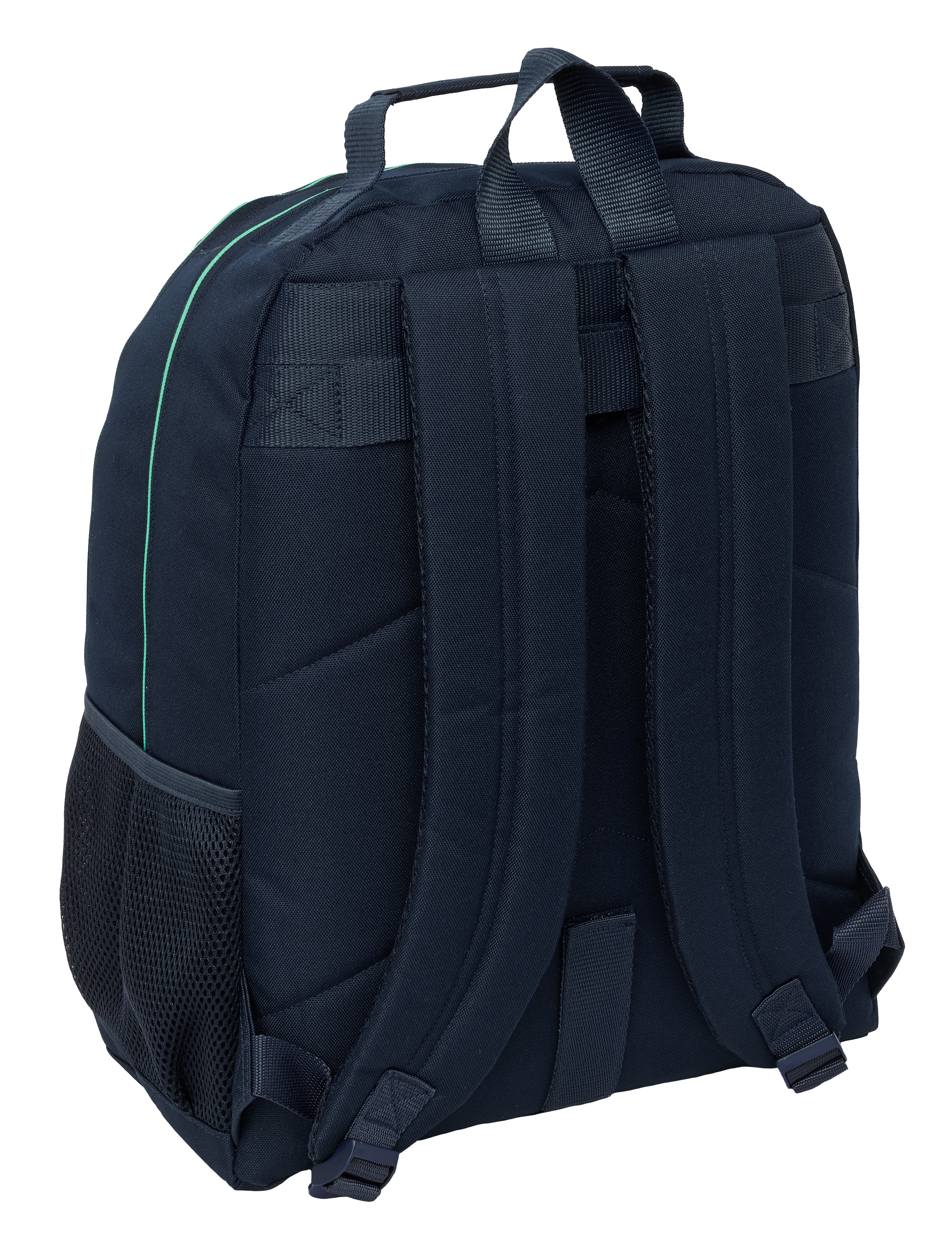 Mochila doble adaptable a carro Real Madrid azul marino Azul Marino oscuro-2