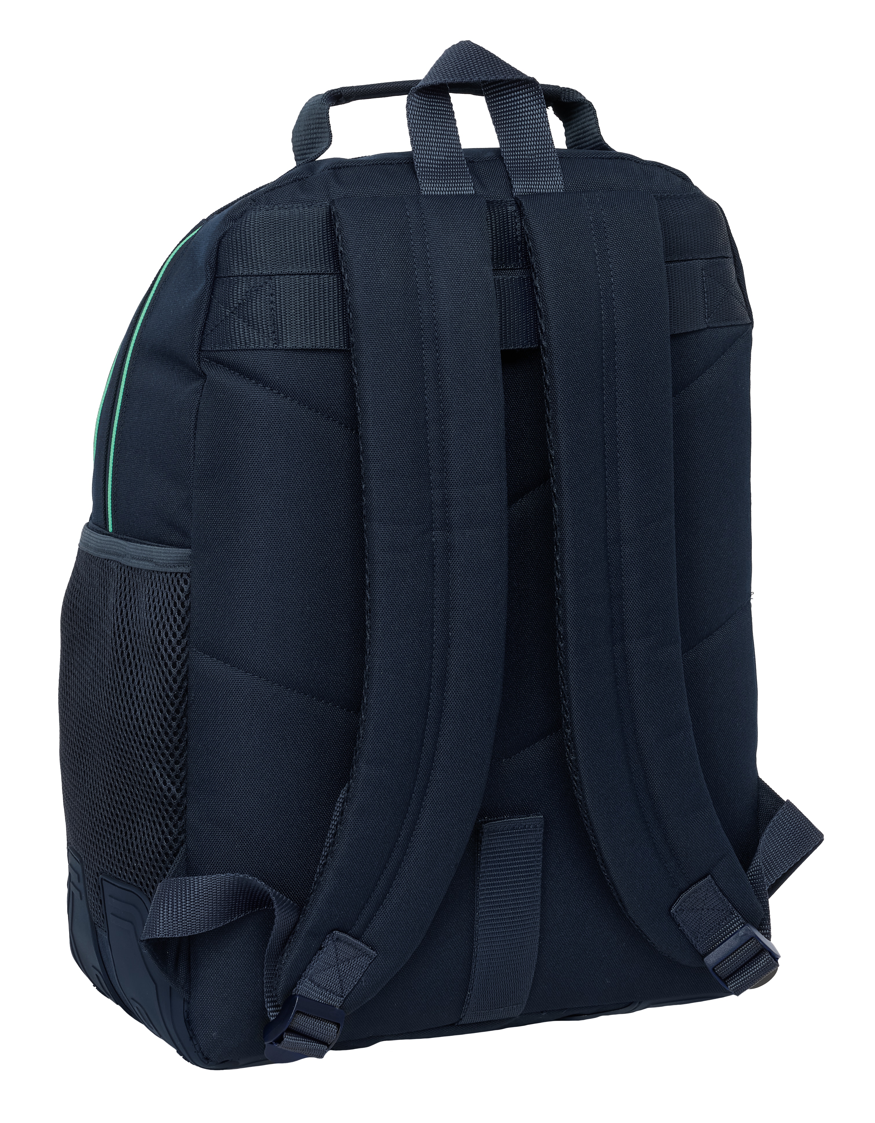 Mochila doble con cantoneras adaptable a carro Real Madrid azul marino Azul Marino oscuro-2