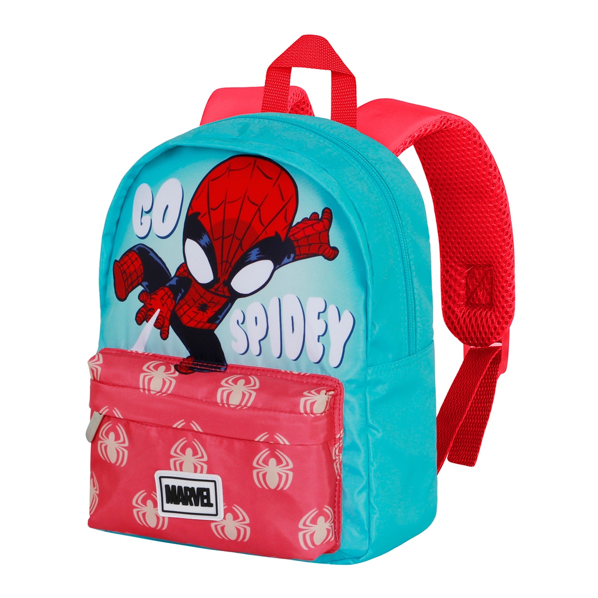 Imagem 0 de Mochila preescolar joy Spiderman eyes Marvel Karactermania turquesa