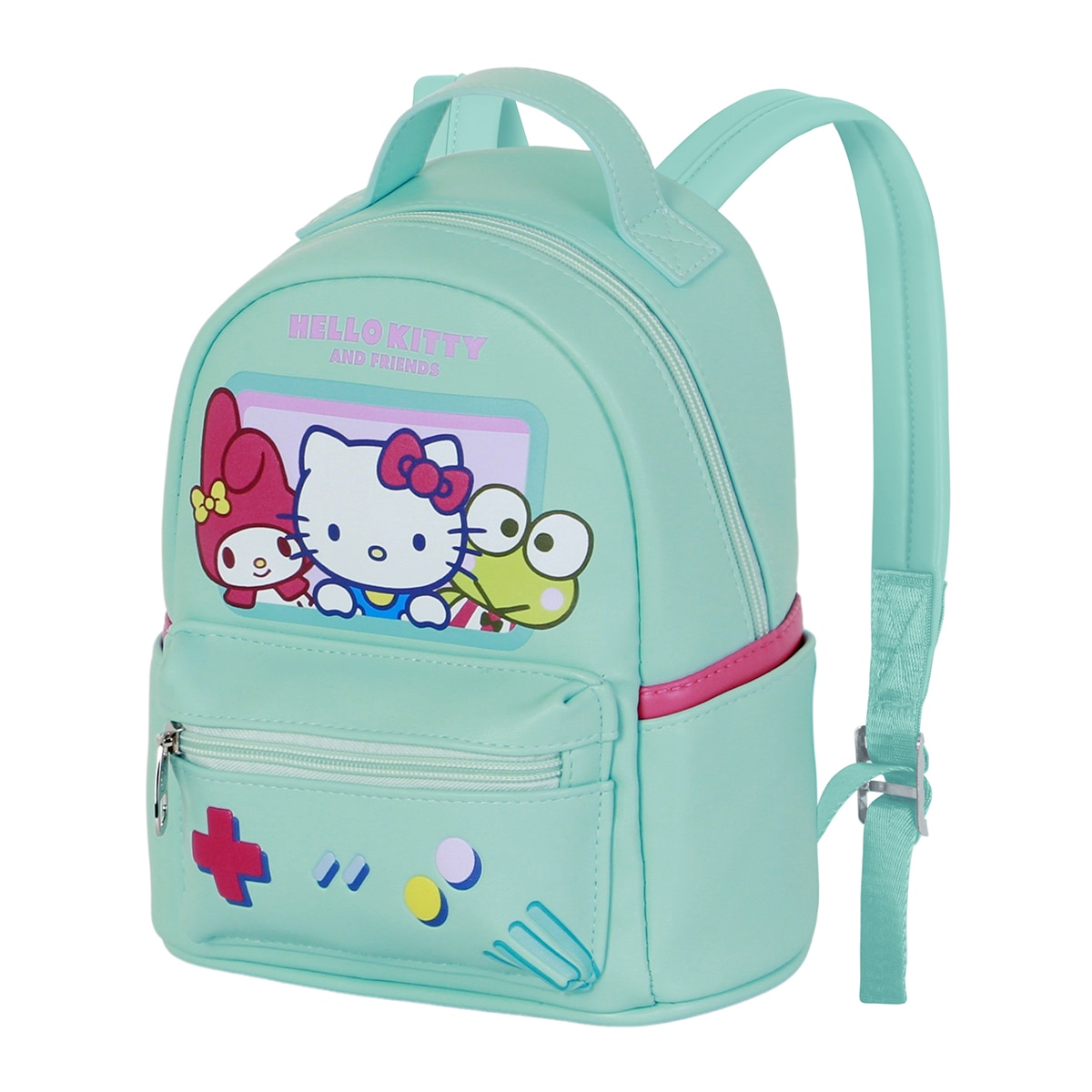 Imagem 0 de Mochila pequena Hello Kitty videogame Sanrio Karactermania turquesa