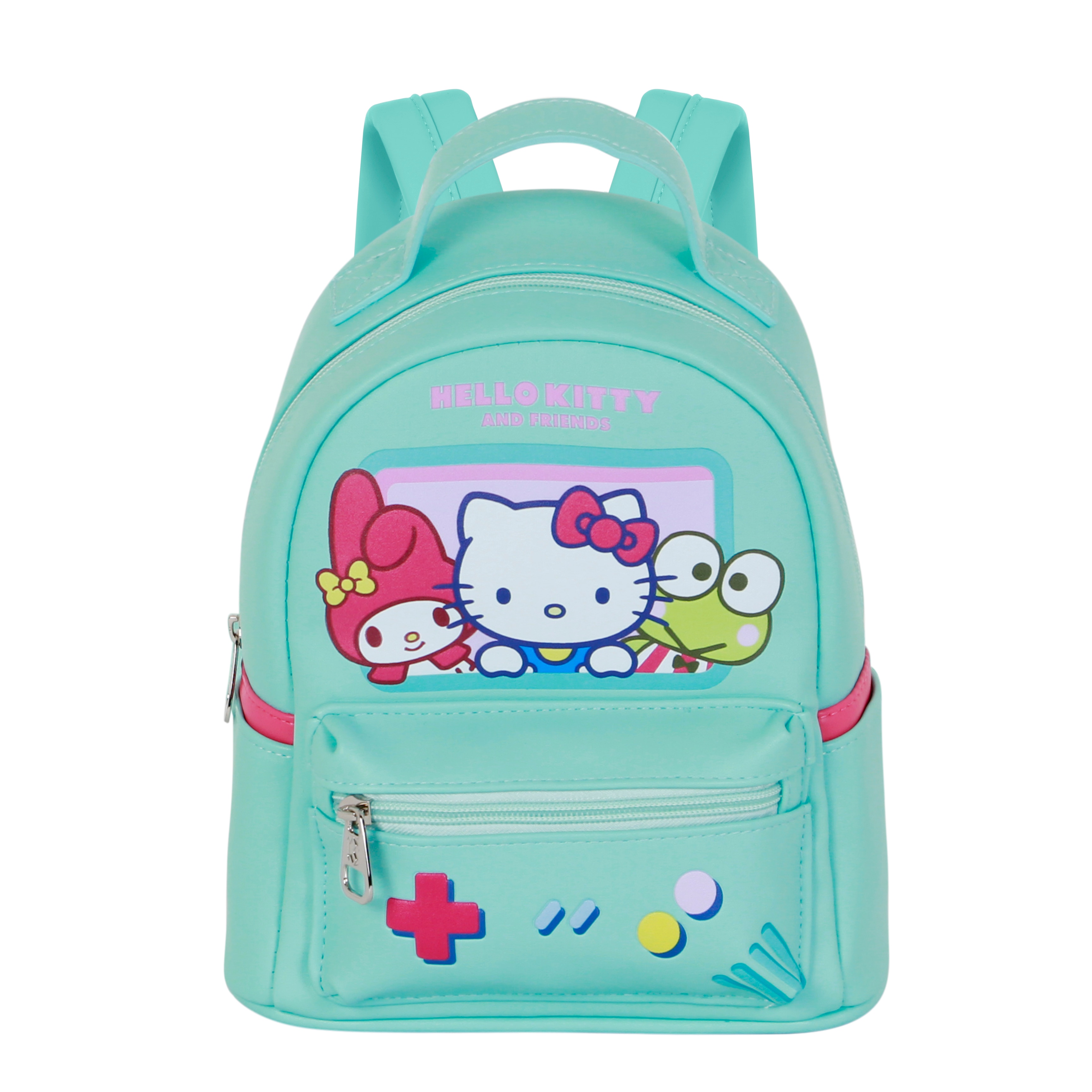 Mochila heady pequeña Hello Kitty videogame Sanrio Karactermania turquesa Turquesa-2