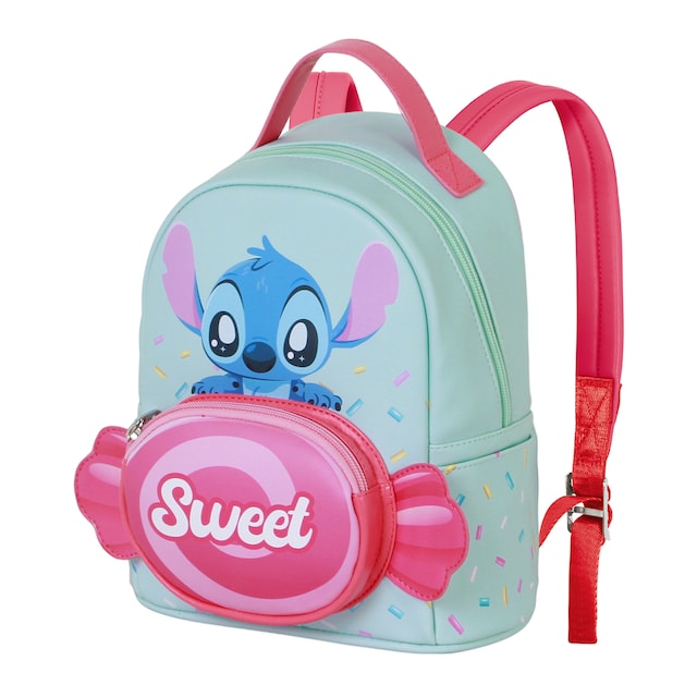 Imagen 0 de Mochila heady pequeña Lilo y Stitch candy Disney Karactermania turquesa
