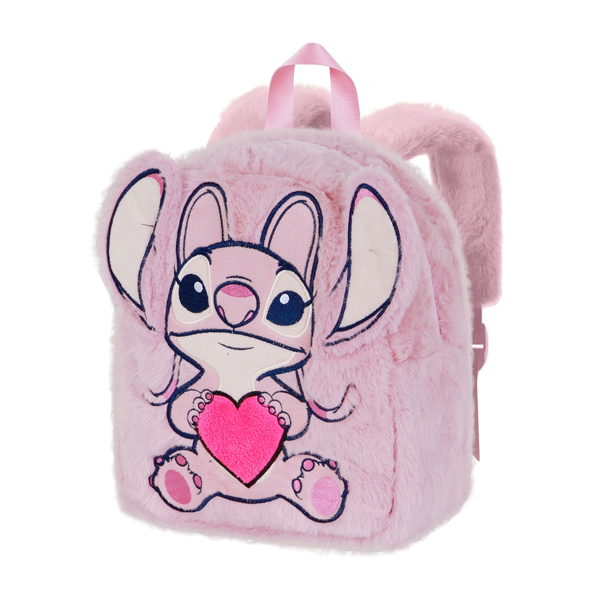 Imagem 0 de Mochila de peluche Lilo e Stitch coração de anjo Disney Karactermania rosa