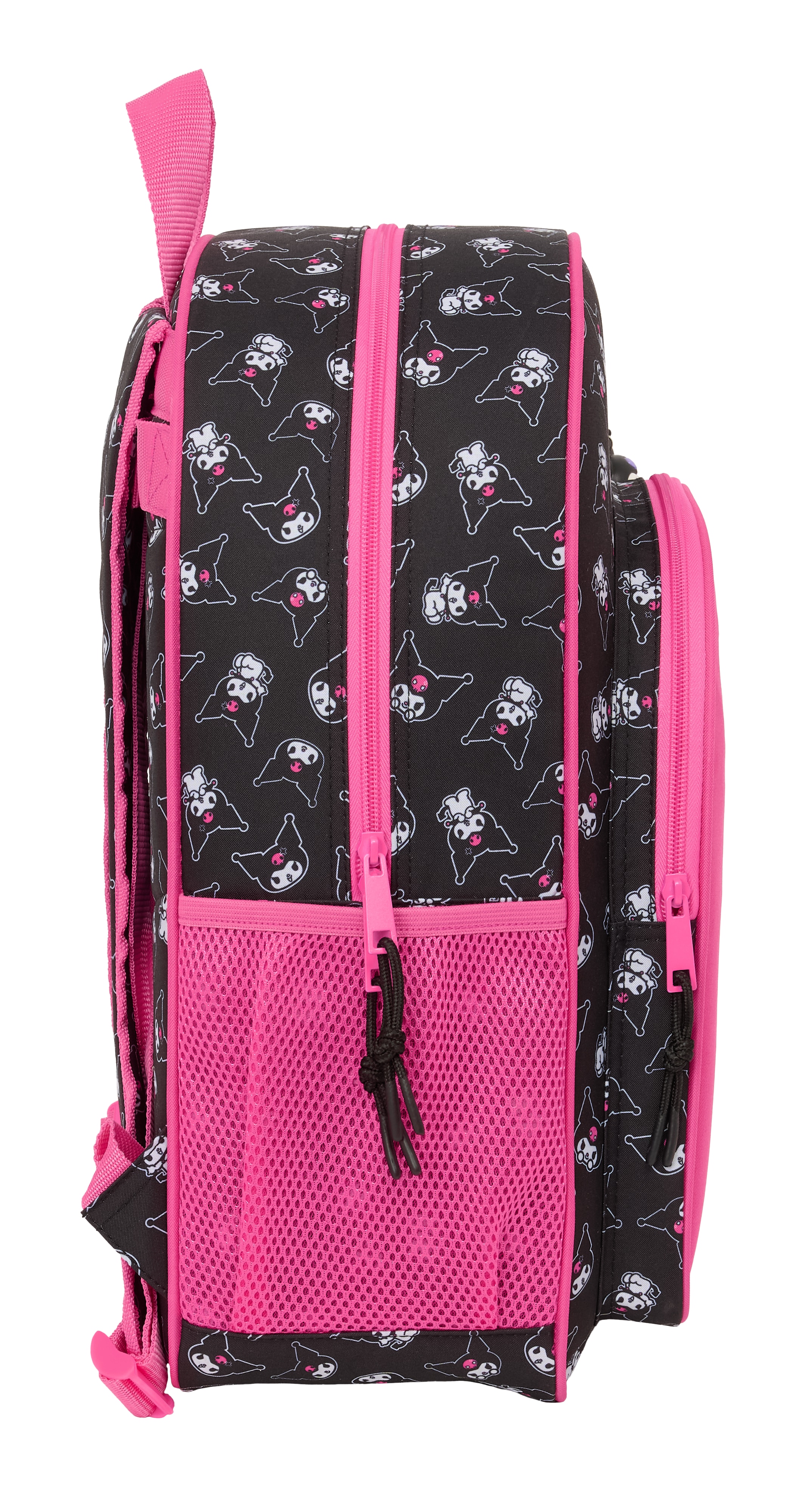 Mochila adaptable a carro Kuromi Safta negro y fucsia Negro / Fucsia-3