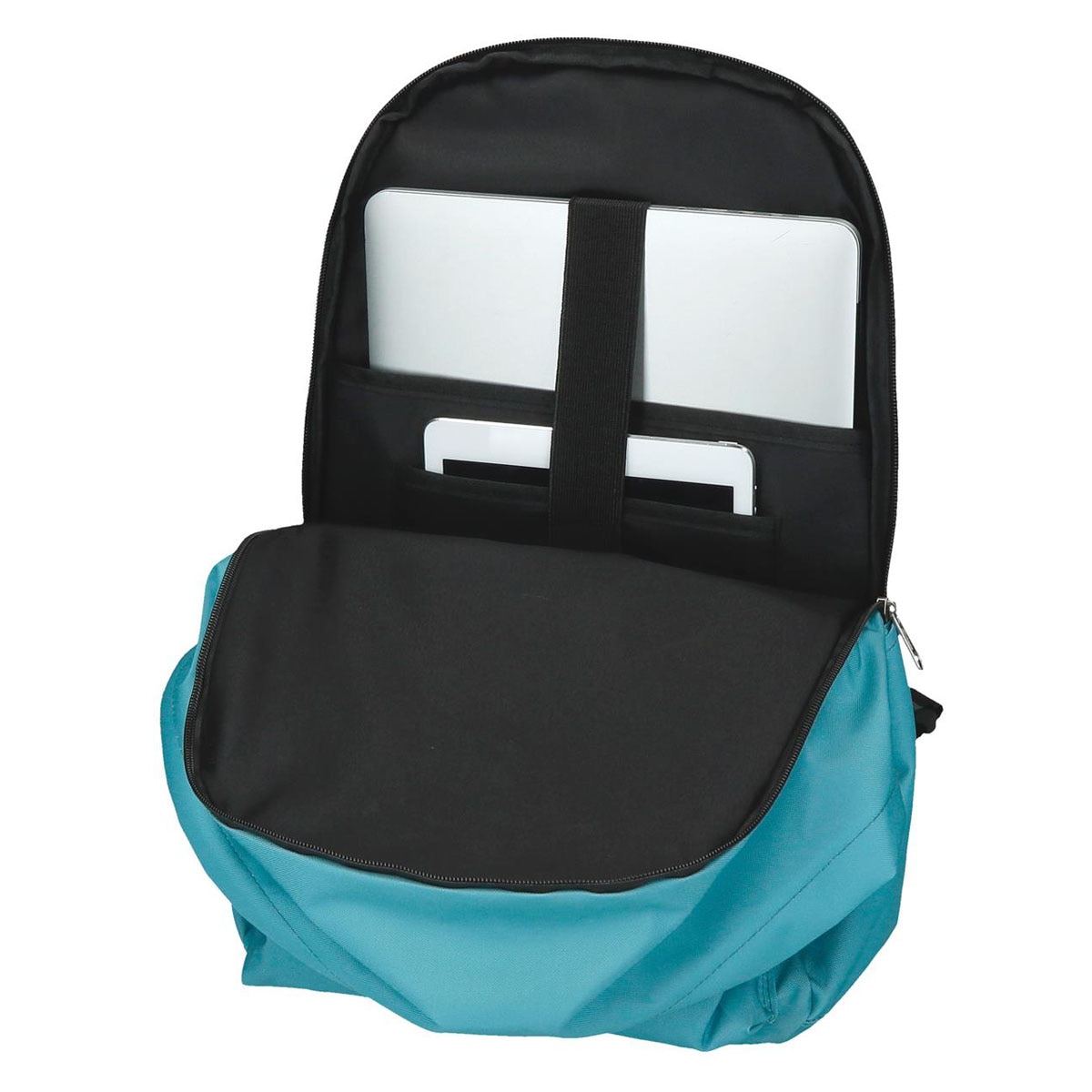 Mochila Escolar Portaordenador dos compartimentos Reebok Boston Turquesa Azul Azul-7