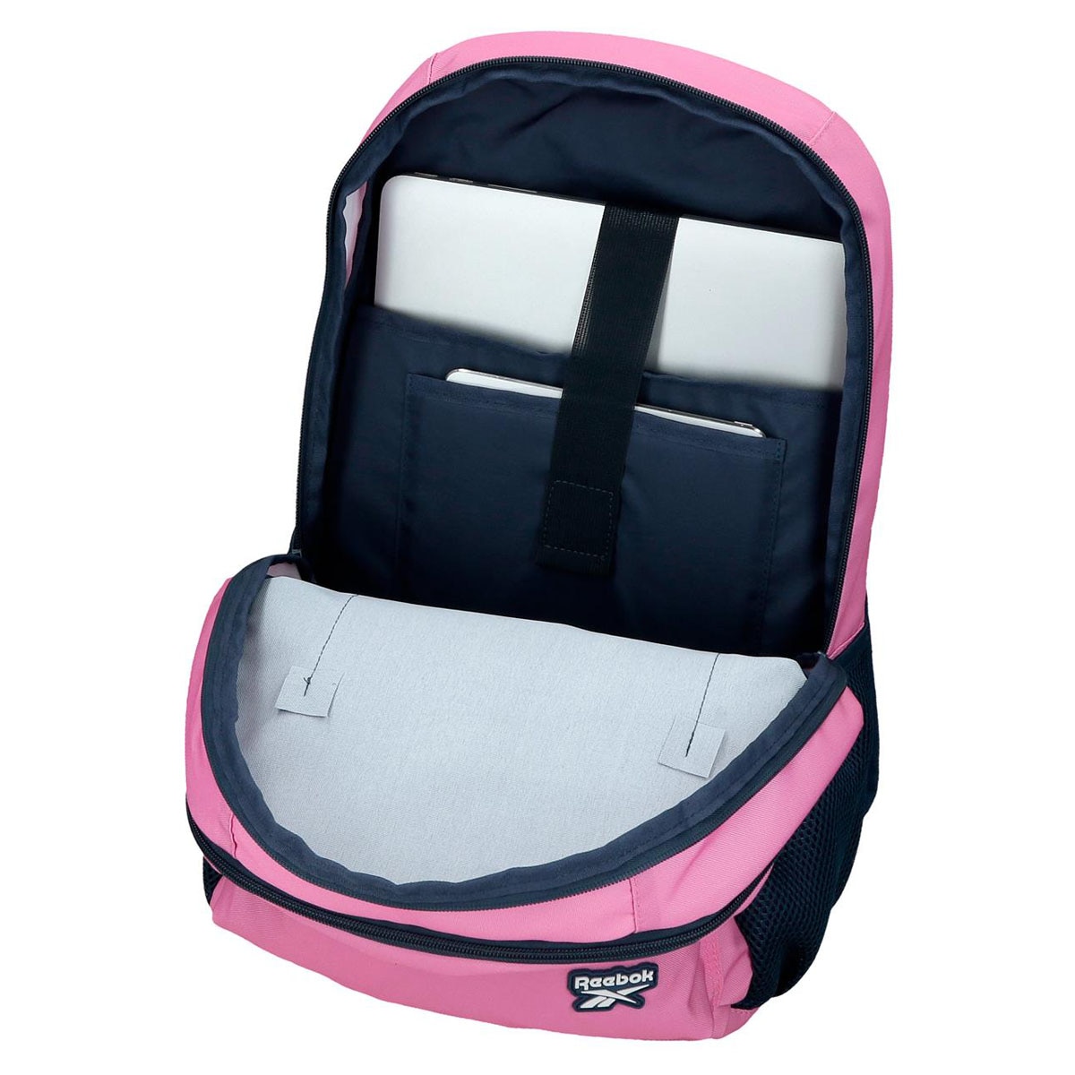 Mochila 44 cm dos compartimentos Reebok Chicago Rosa Rosa-7