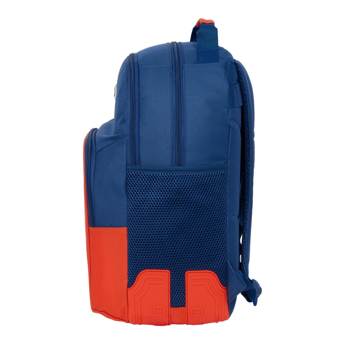 Mochila doble con cantoneras adaptable a carro Super Mario Bros Safta roja y azul marino Rojo / Azul marino-3