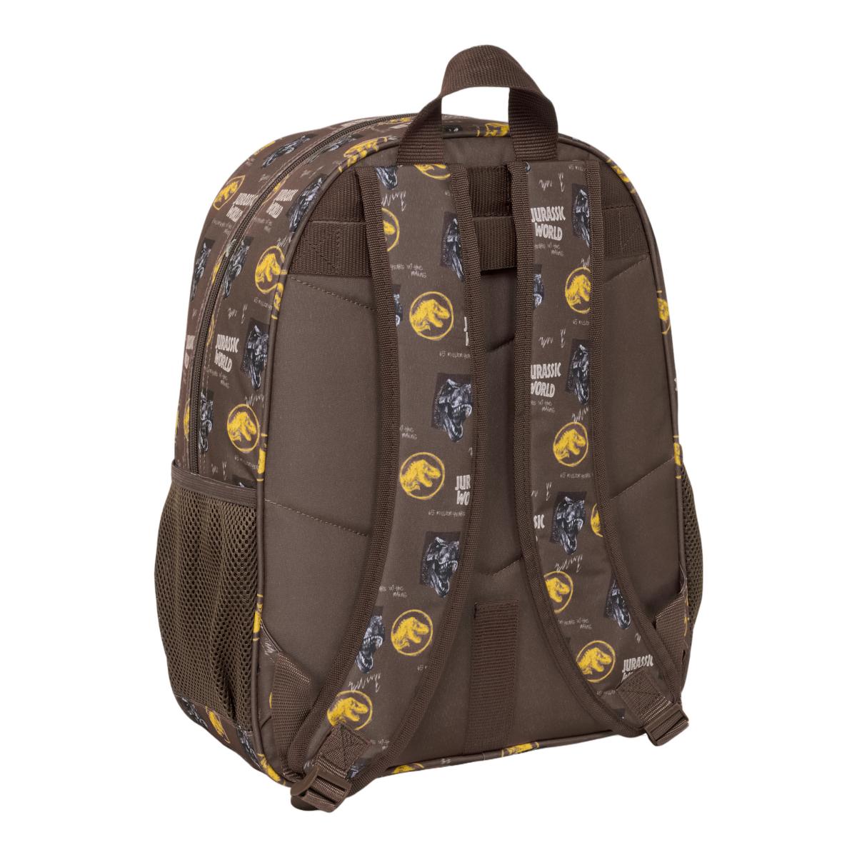 Mochila adaptable a carro Jurassic World Safta marron Marrón-2