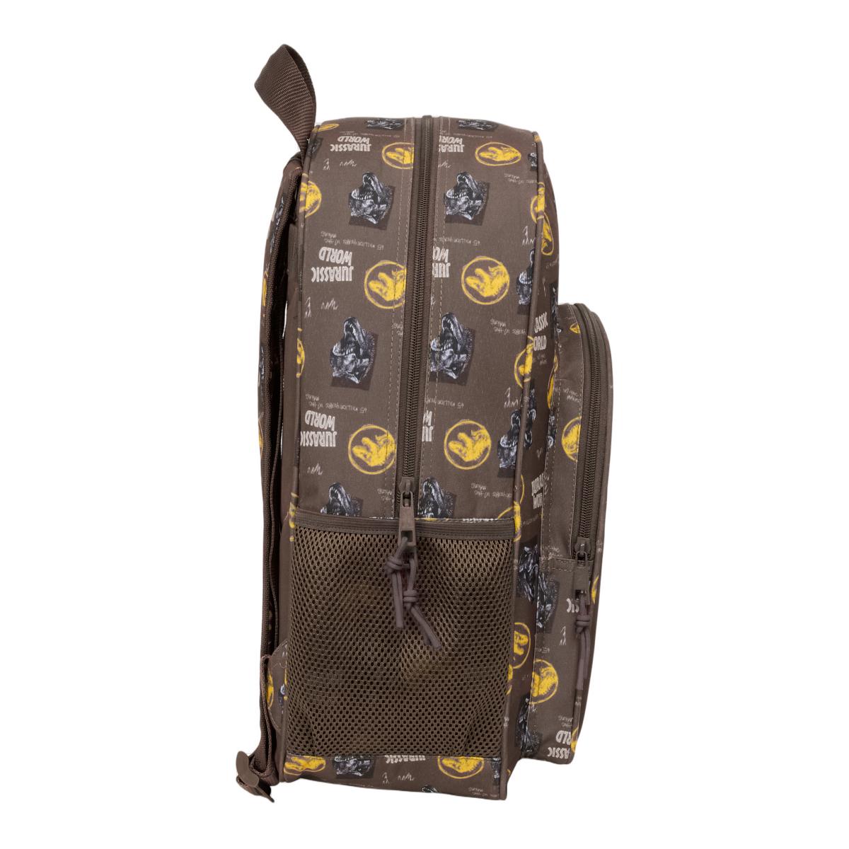 Mochila adaptable a carro Jurassic World Safta marron Marrón-3