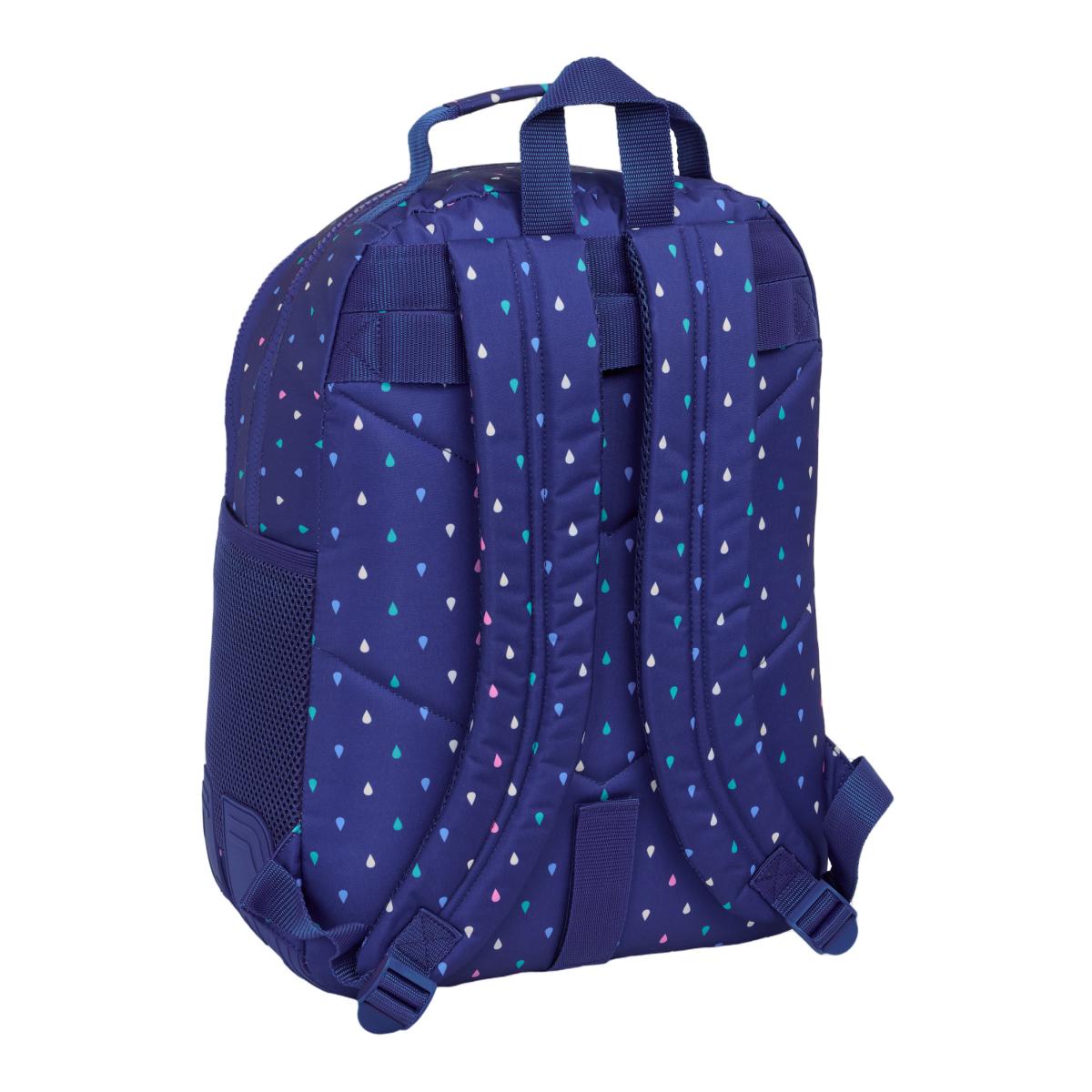 Mochila doble con cantoneras adaptable a carro Benetton multicolor Multicolor-2