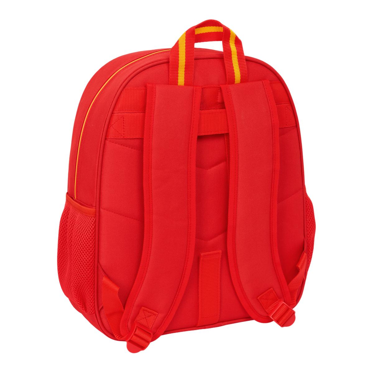 Mochila Junior Adaptável a Carro Seleção Espanhola Vermelho Vermelho-2