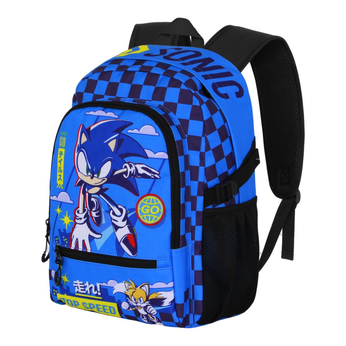 Imagen 0 de Mochila fight 3.0 Sonic go Sonic Karactermania azul