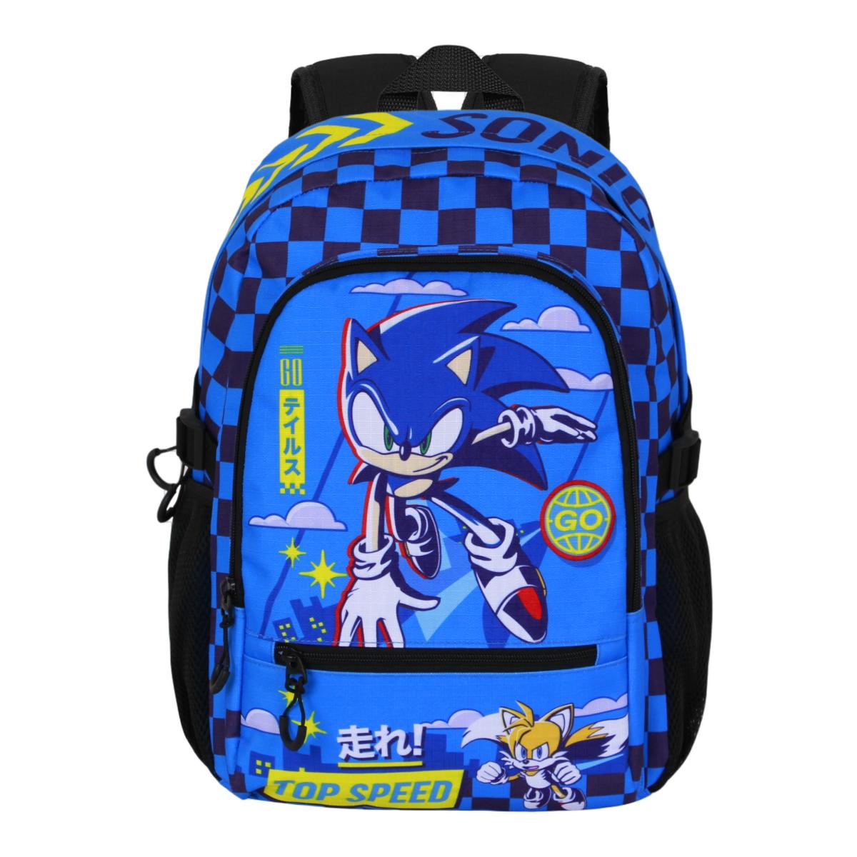 Mochila fight 3.0 Sonic go Sonic Karactermania azul Azul-2
