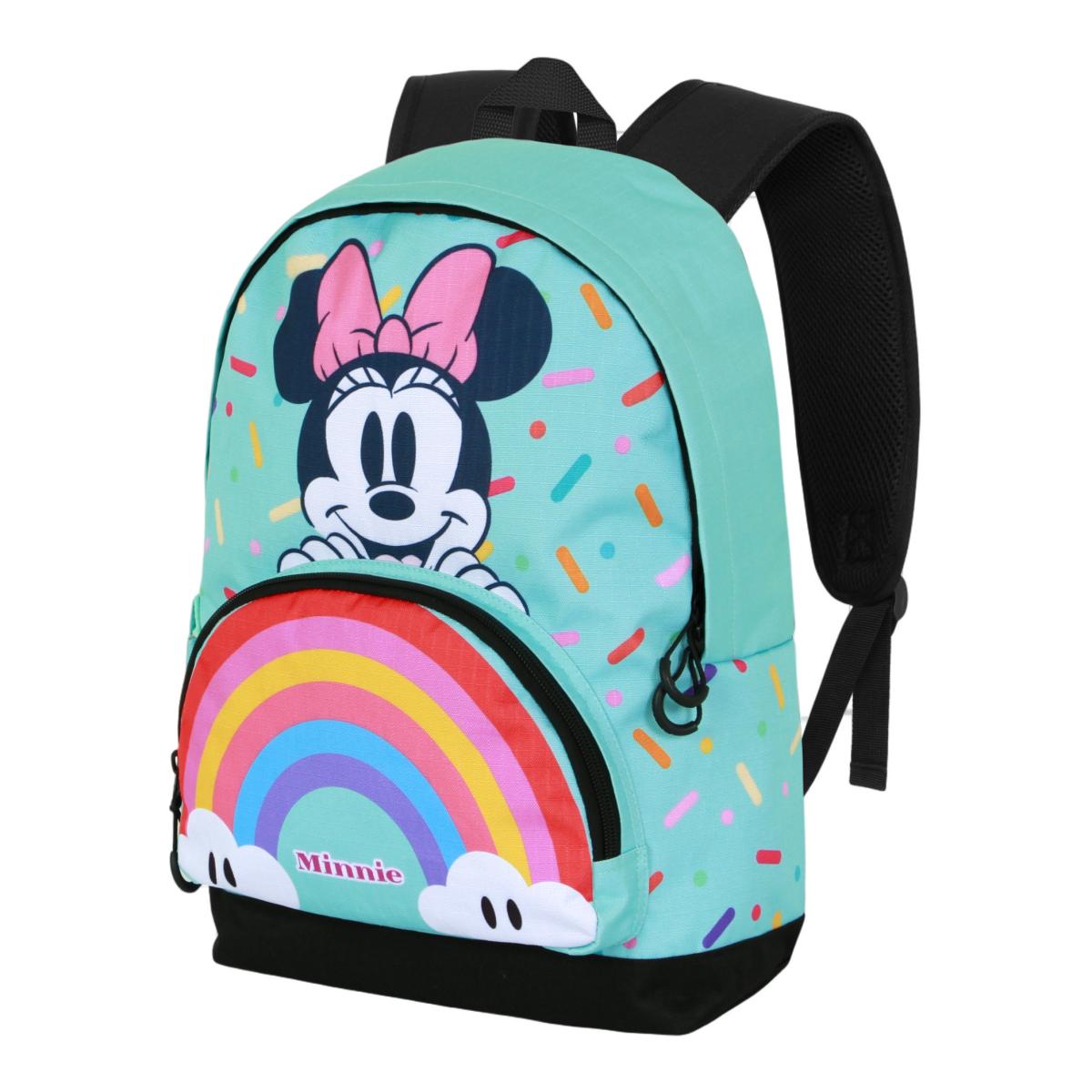 Imagen 0 de Mochila hs fan 3.0 Minnie mouse rainbow Disney Karactermania turquesa