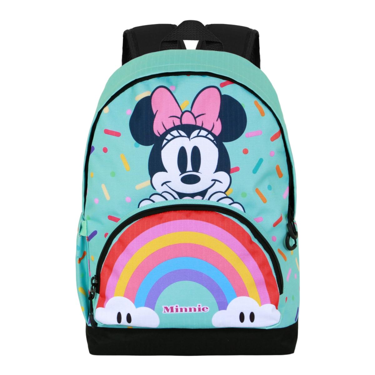 Mochila hs fan 3.0 Minnie mouse rainbow Disney Karactermania turquesa Turquesa-2