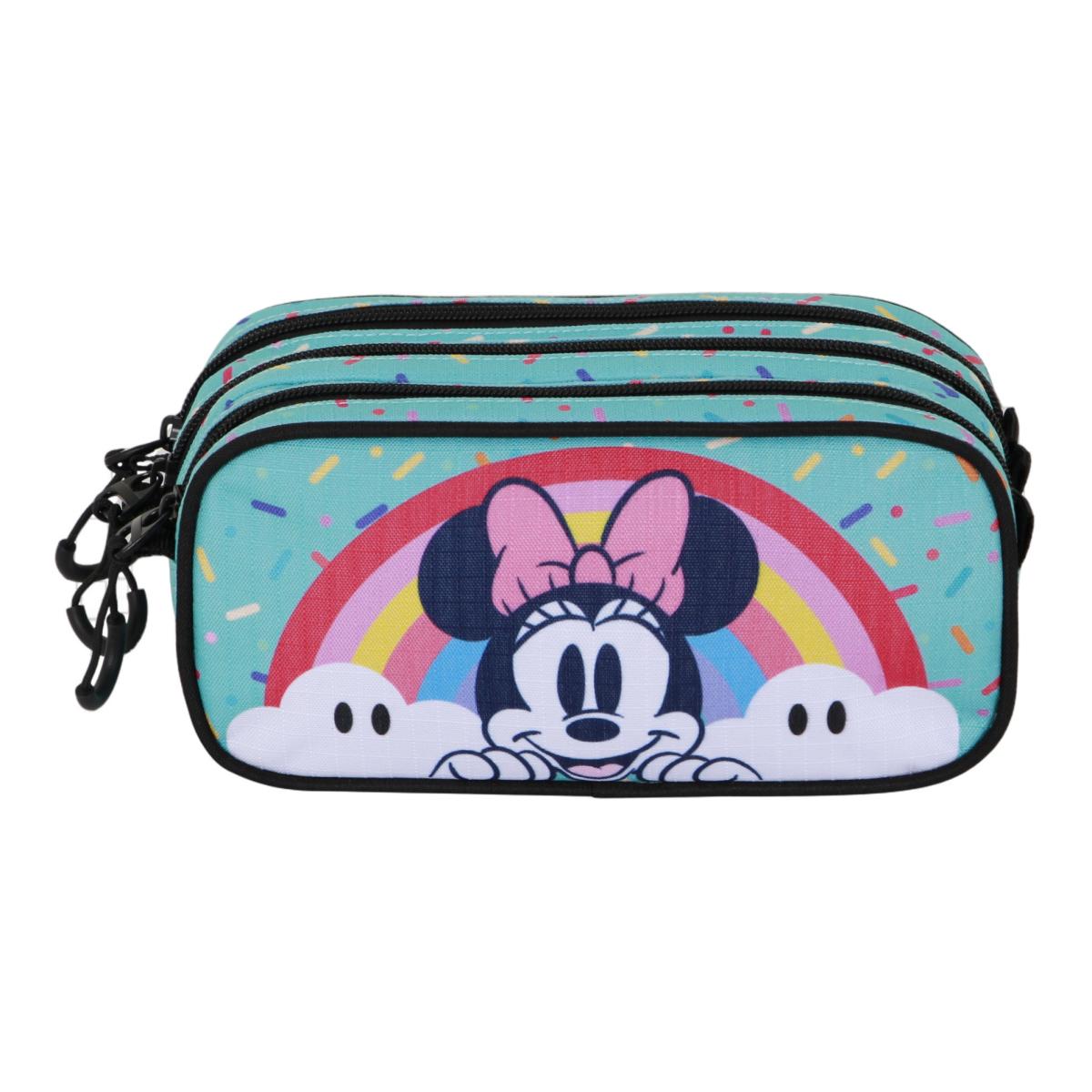 Estuche portatodo trick fan 2.2 Minnie mouse rainbow Disney Karactermania turquesa Turquesa-2