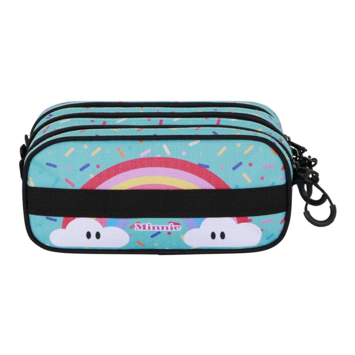Estuche portatodo trick fan 2.2 Minnie mouse rainbow Disney Karactermania turquesa Turquesa-3