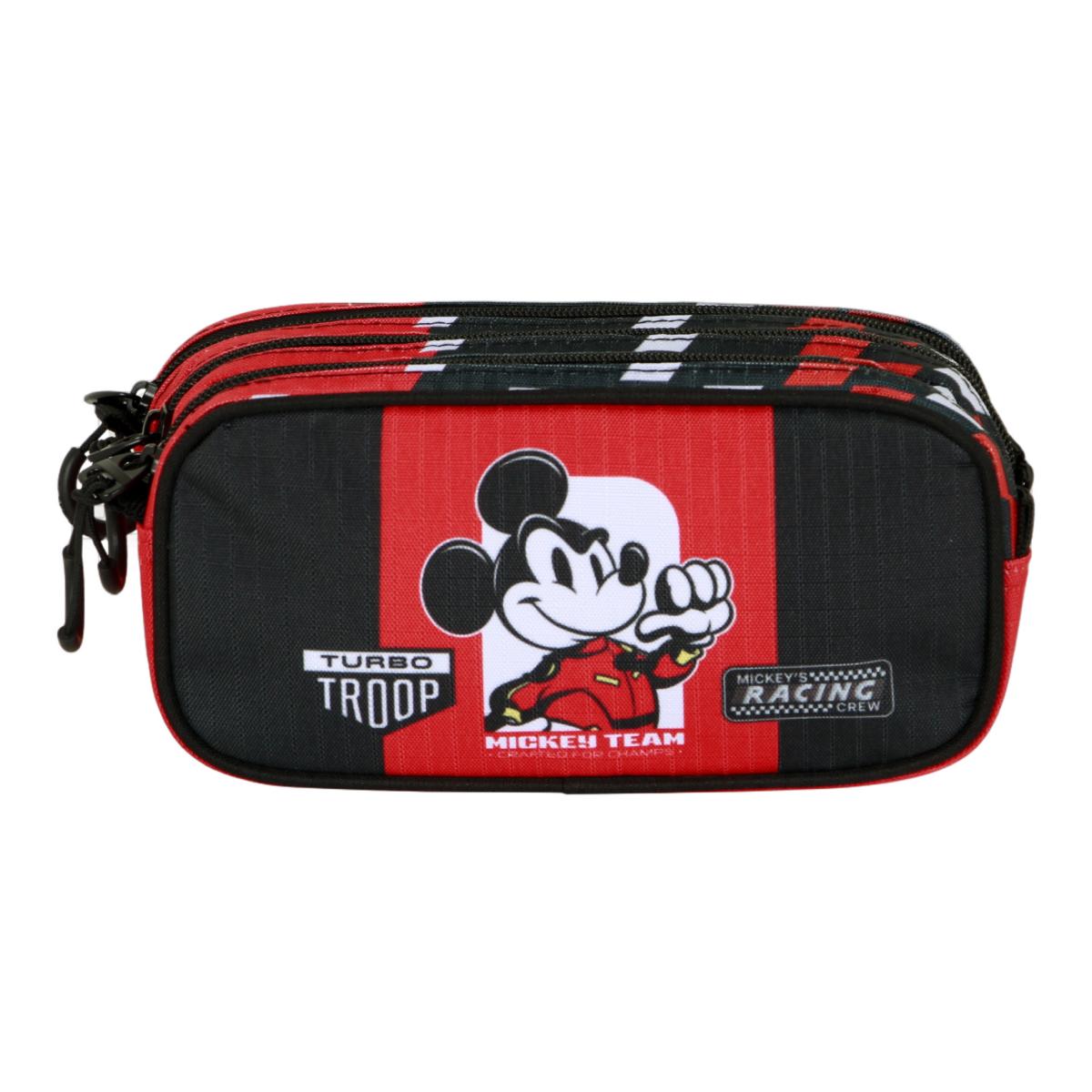 Estuche portatodo trick fan 2.2 Mickey mouse racing Disney Karactermania rojo Rojo-2