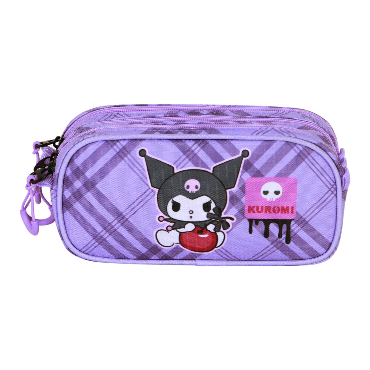 Estojo Trick Fan 2.2 Kuromi Cherry Sanrio Karactermania Malva Malva-2