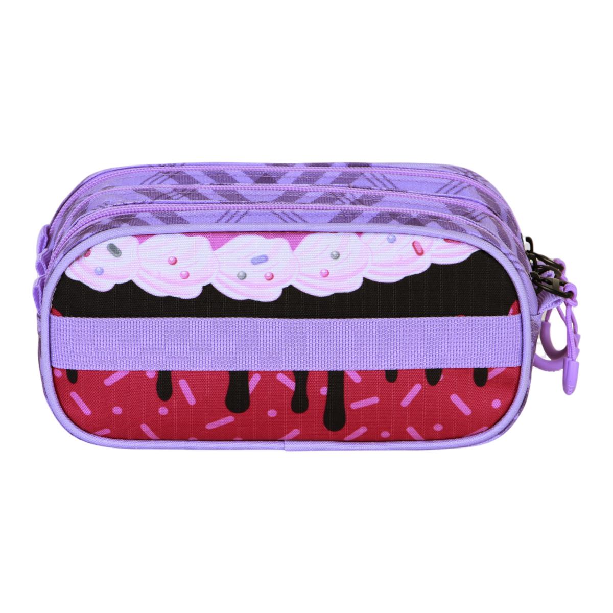 Estojo Trick Fan 2.2 Kuromi Cherry Sanrio Karactermania Malva Malva-3