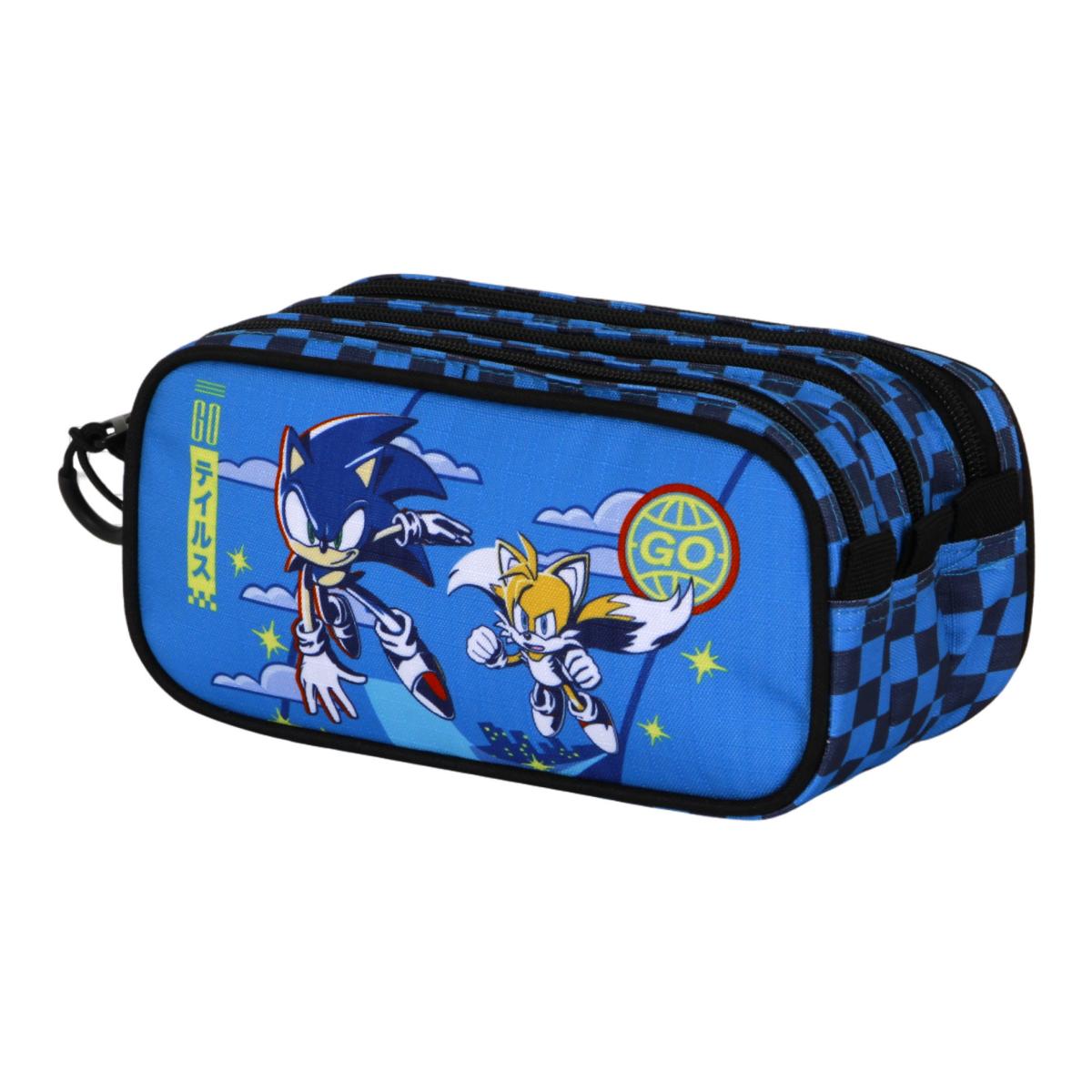 Imagen 0 de Estuche portatodo trick fan 2.2 Sonic go Sonic Karactermania azul