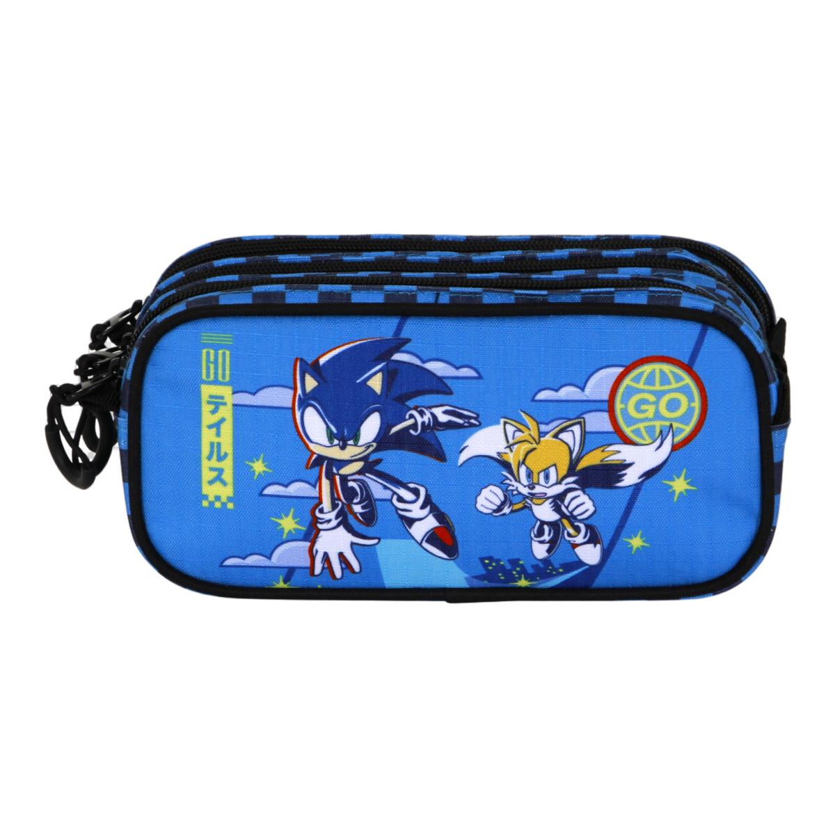 Estuche portatodo trick fan 2.2 Sonic go Sonic Karactermania azul Azul-2