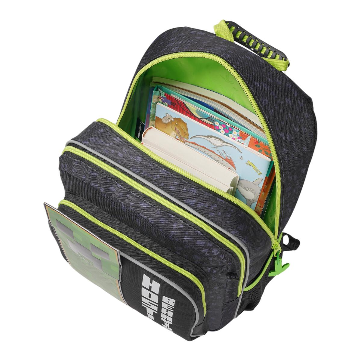 Mochila Escolar Adaptável a Trolley 42 cm Minecraft CyP Brands Preto Multicolor Preto / Multicolor-6