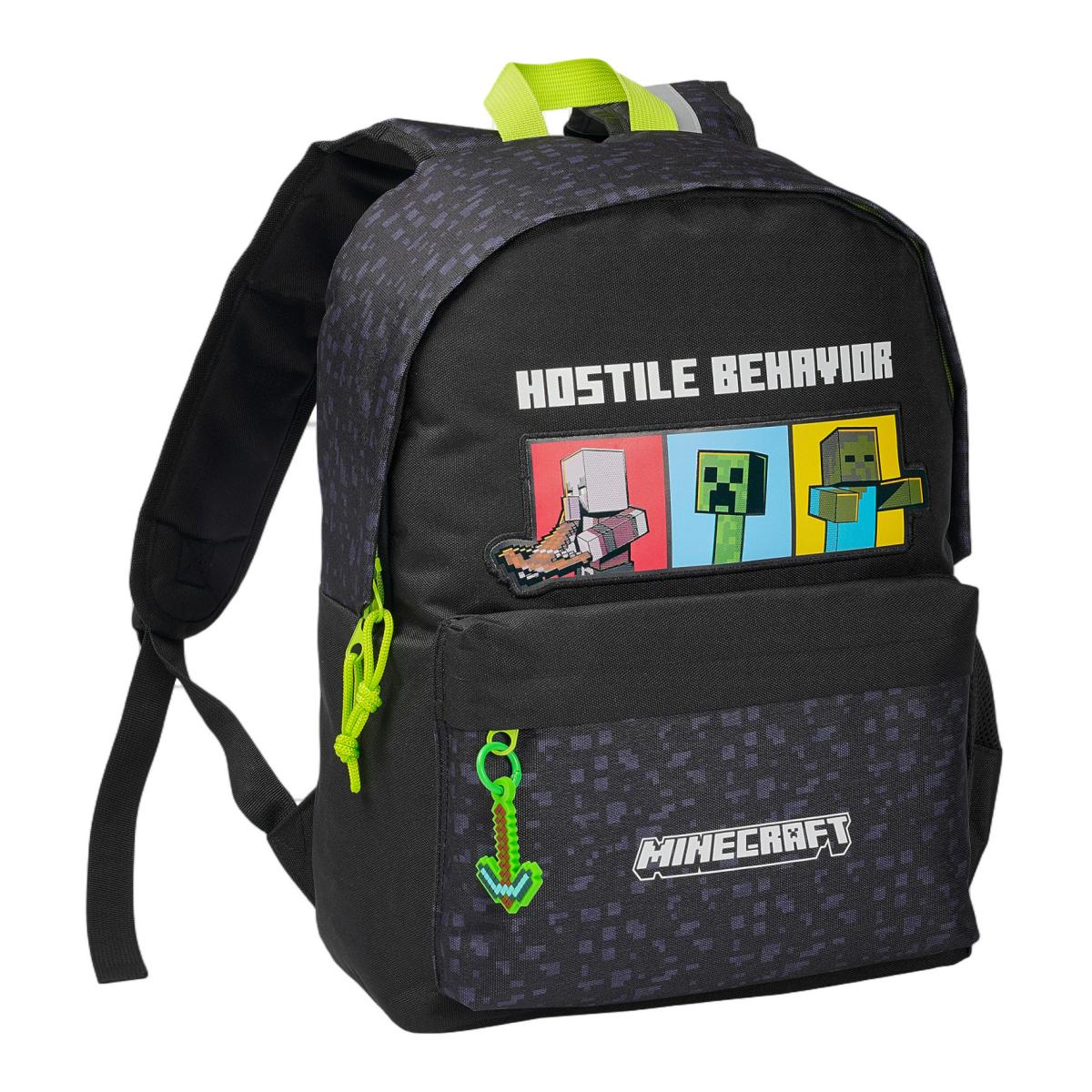 Mochila Juvenil Adaptável a Trolley 42 cm Minecraft CyP Brands Preto multicolor Preto / Multicolor-2