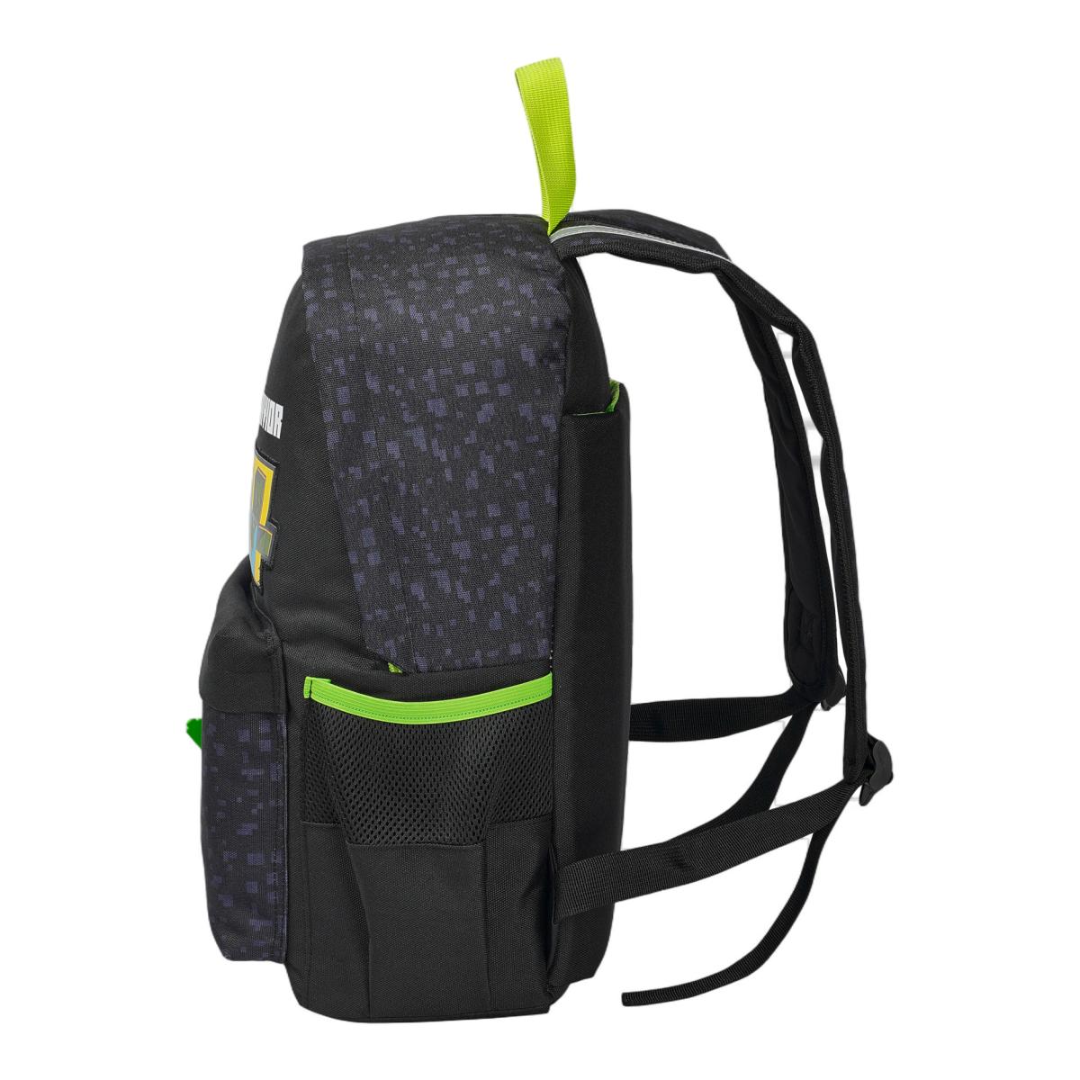 Mochila Juvenil Adaptável a Trolley 42 cm Minecraft CyP Brands Preto multicolor Preto / Multicolor-3