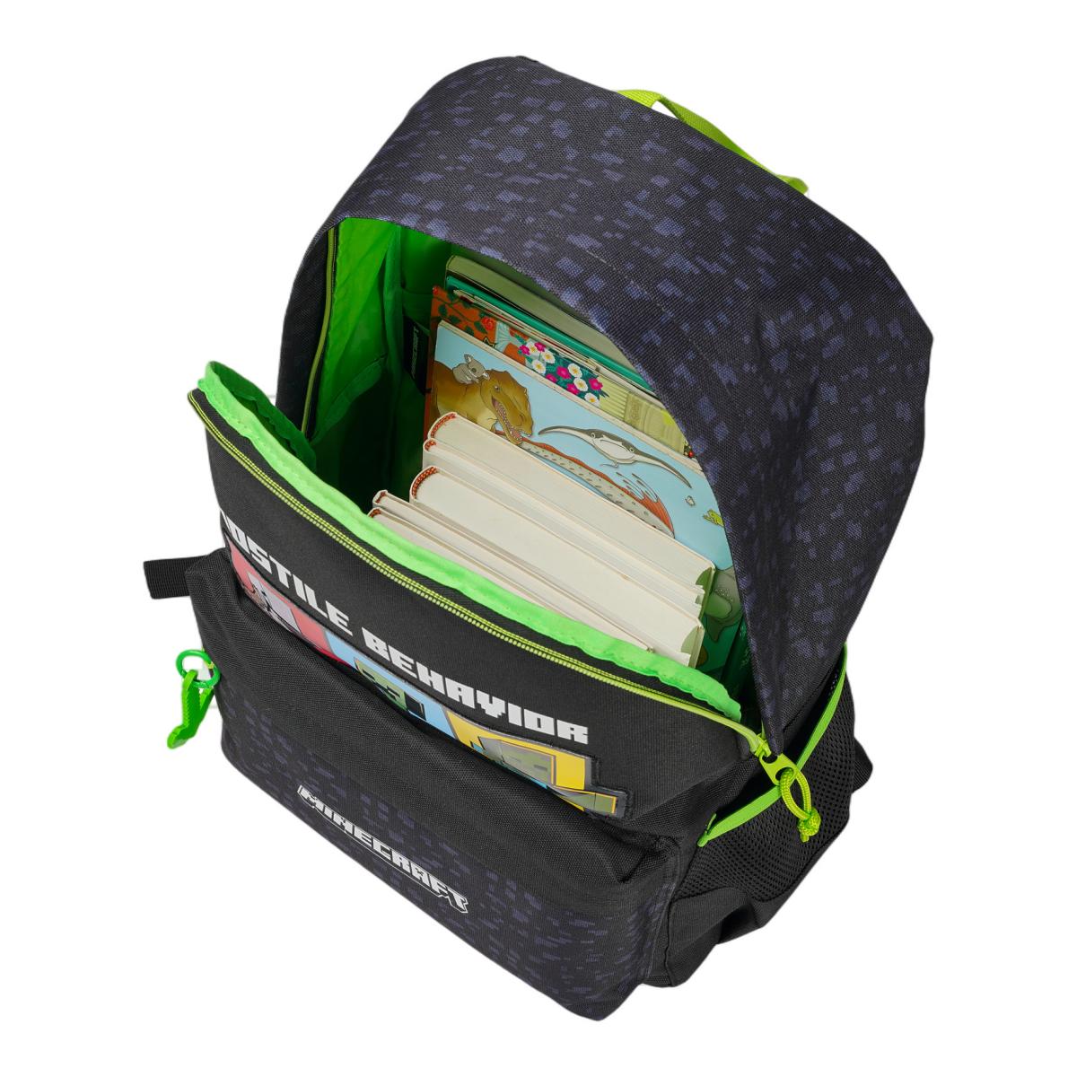 Mochila Juvenil Adaptável a Trolley 42 cm Minecraft CyP Brands Preto multicolor Preto / Multicolor-6