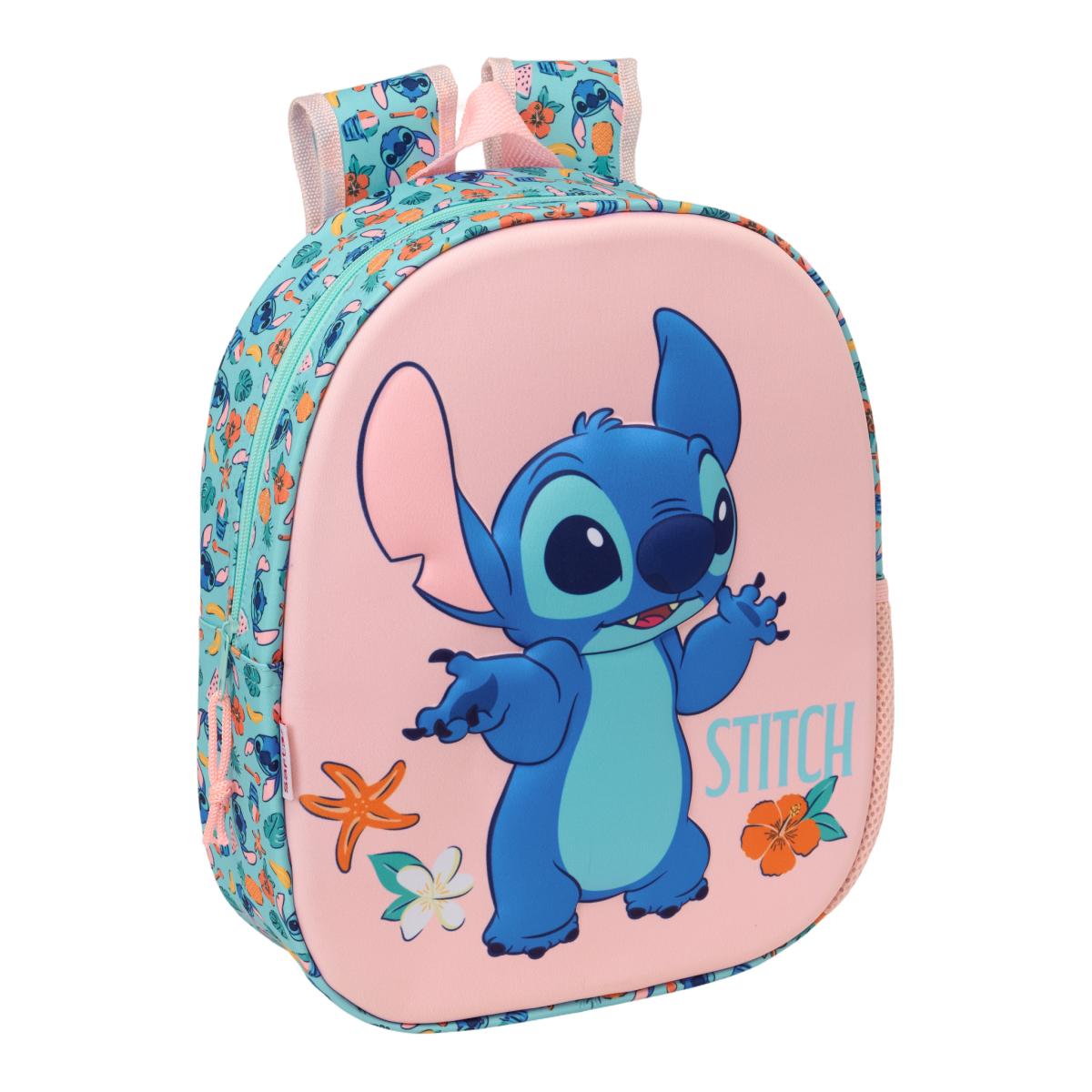 Imagem 0 de Mochila 3D Stitch Safta - Rosa e Multicolor