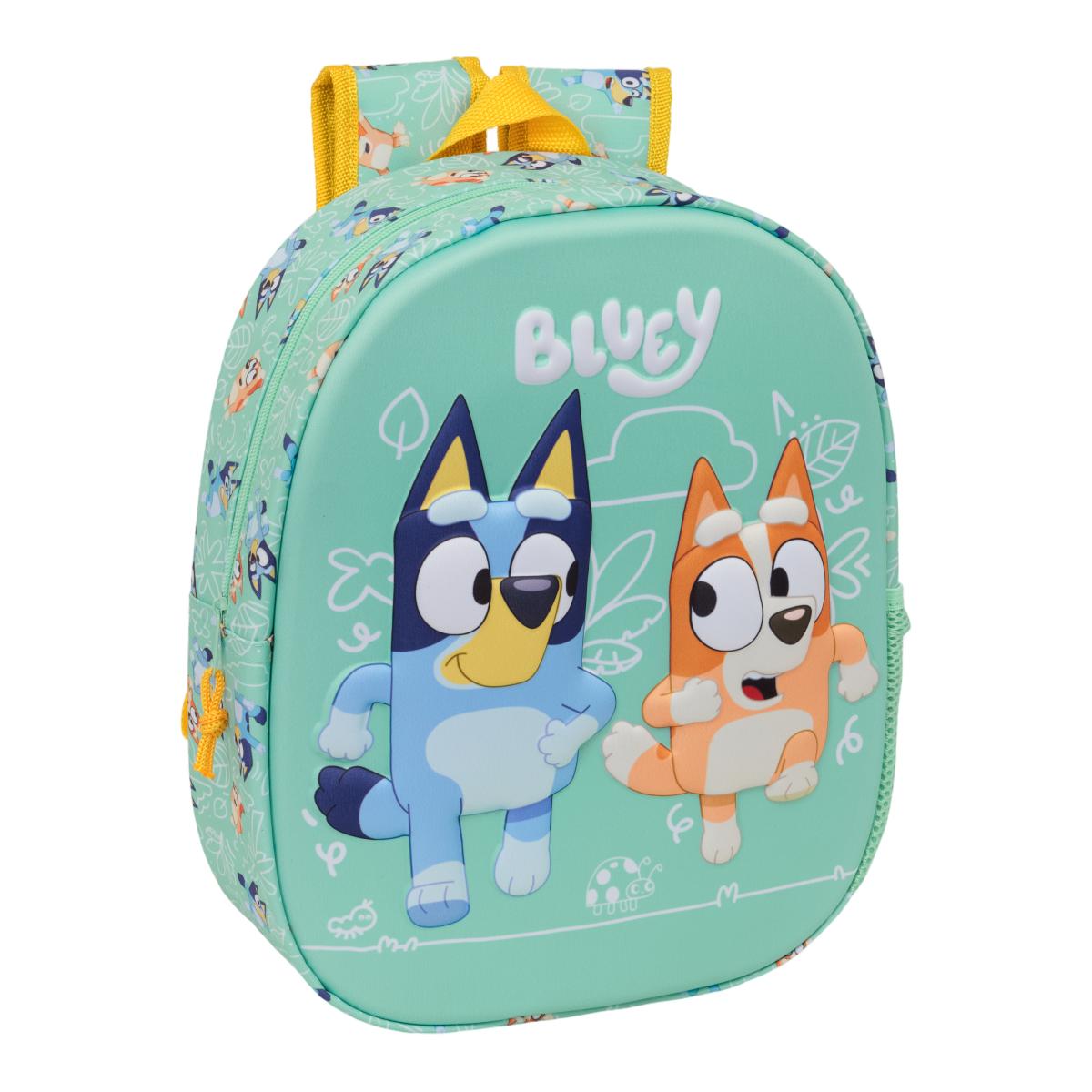 Imagem 0 de Mochila 3D Bluey Safta - Verde e Multicolor