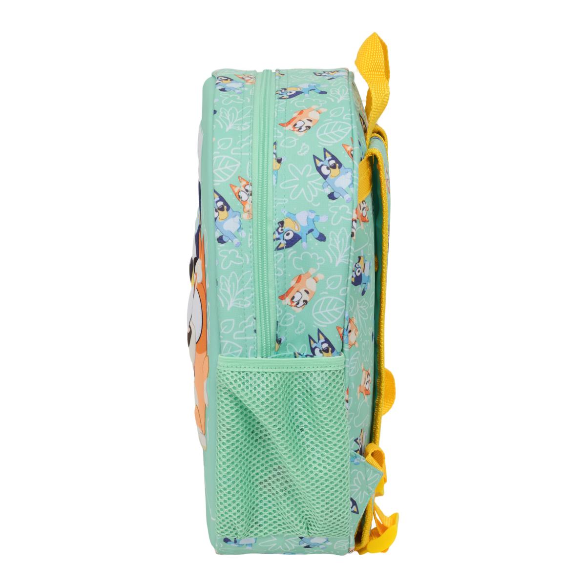 Mochila 3D Bluey Safta - Verde e Multicolor Verde / Multicolor-3