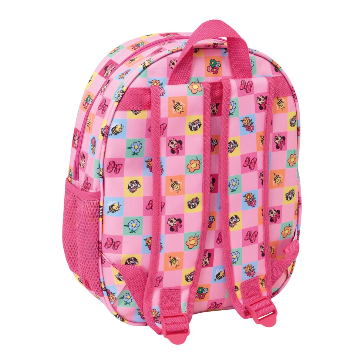 Mochila 3D Minnie Safta - Rosa Rosa-2