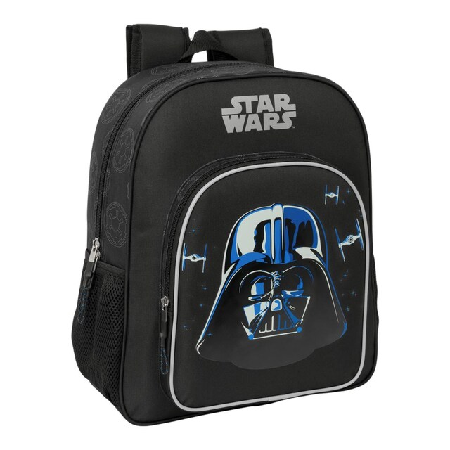 Mochila junior adaptable a carro Star Wars Safta negro