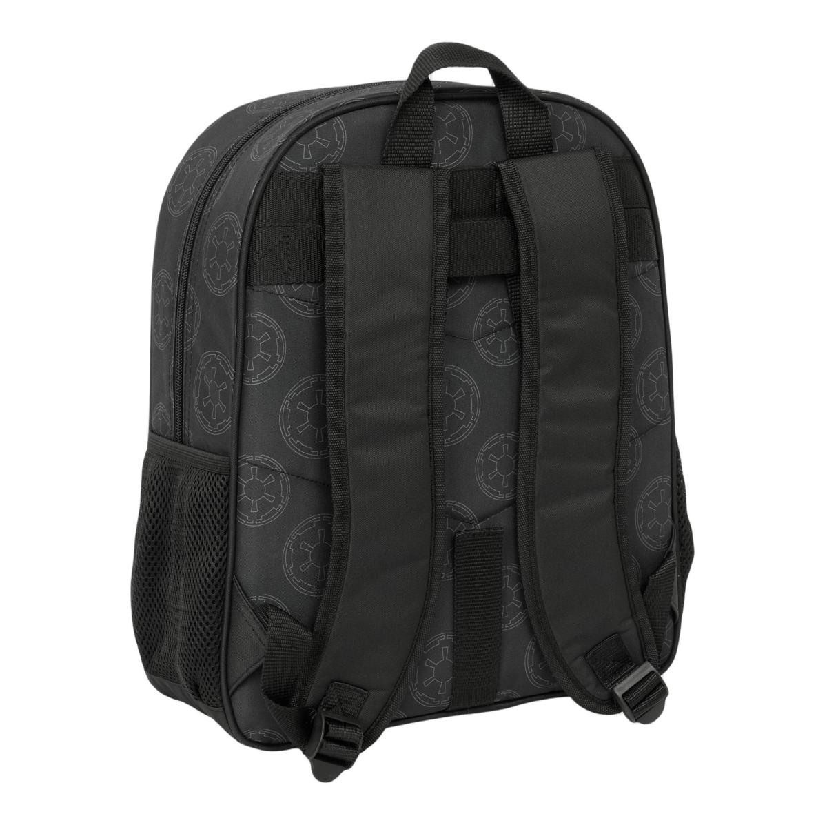 Mochila Junior Adaptável a Carro Star Wars Safta - Preto Preto-2