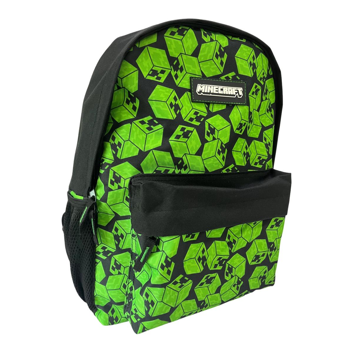 Mochila Americano MINECRAF CUBOS Toybags VERDE Verde-4