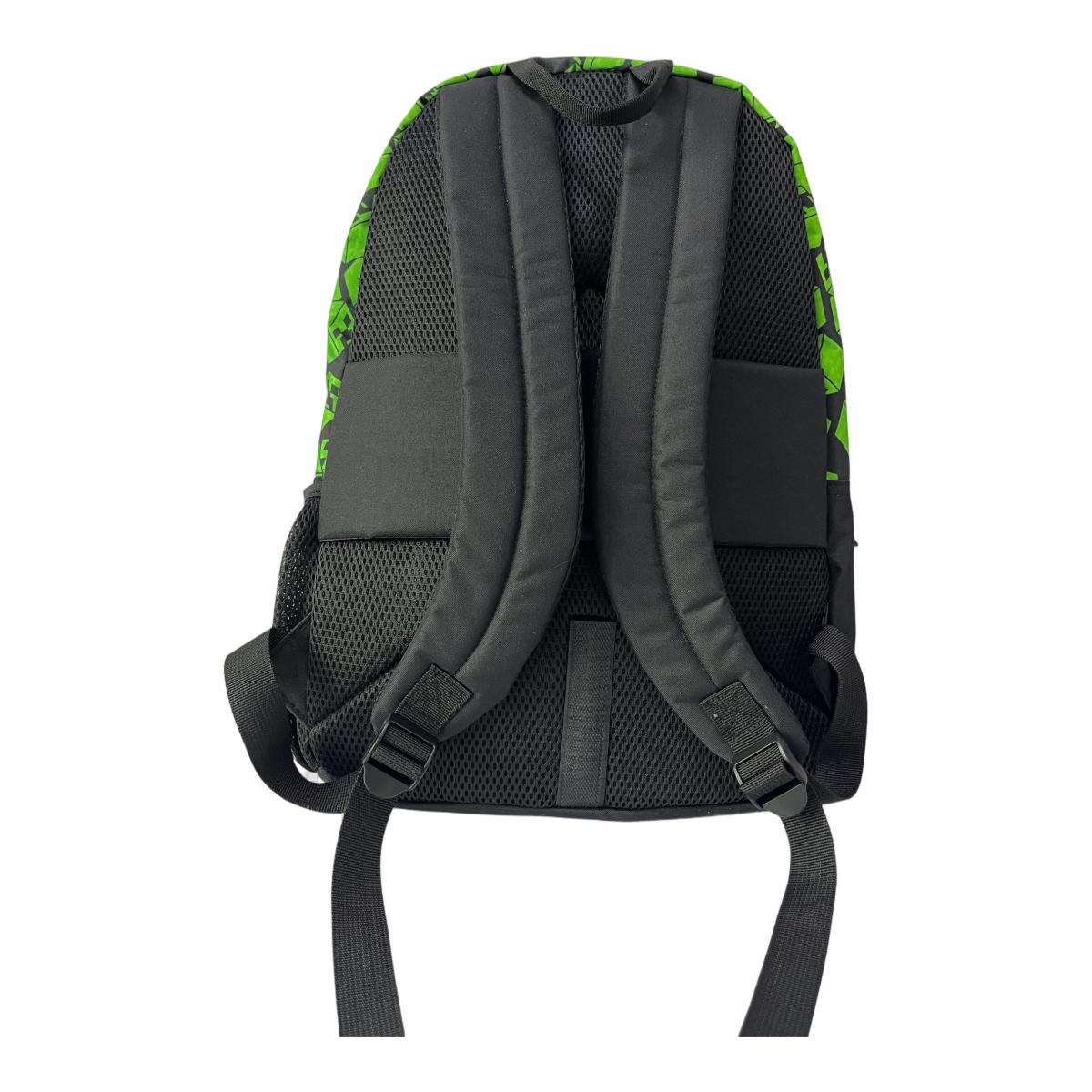 Mochila primaria MINECREAFT CUBOS DOBLE COMPARTIMENTO Toybags VERDE Verde-2