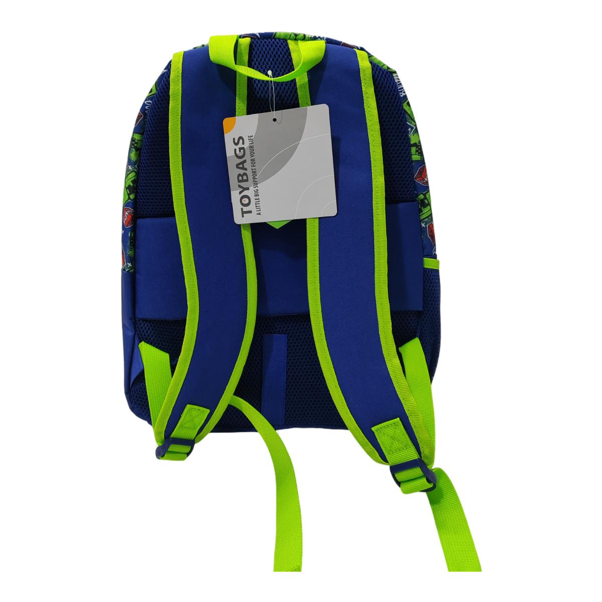 Mochila Americano MINECRAF CREEPER Toybags VERDE-AZUL Verde / Azul-4